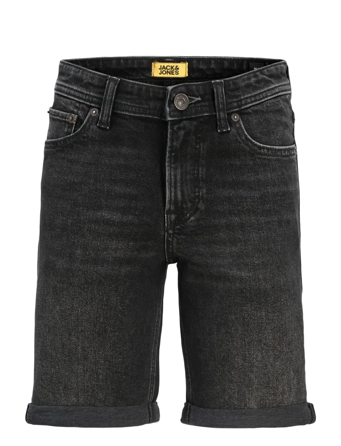 Jack & Jones JJIRICK JJORIGINAL SHORTS AM 360 SN MNI - Kleidung - BLACK DENIM / black