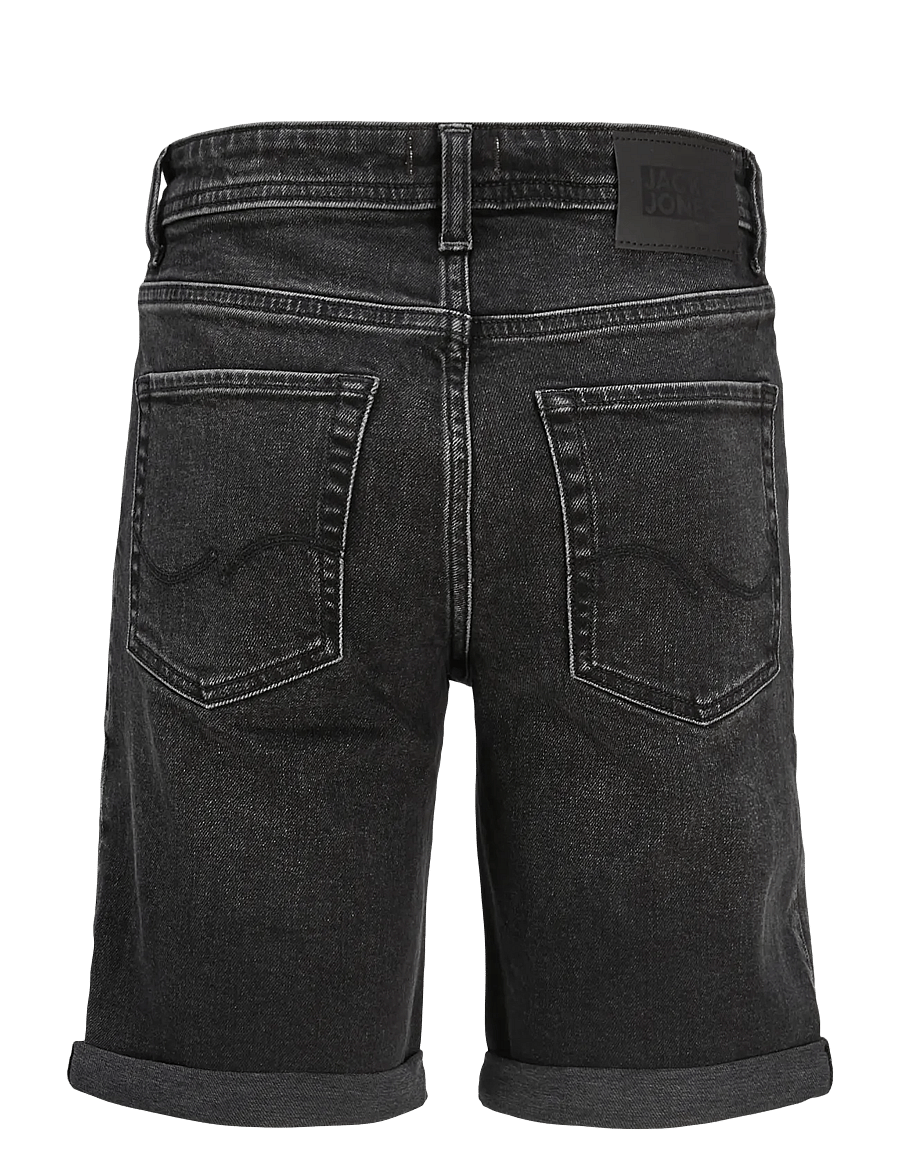 Jack & Jones - JJIRICK JJORIGINAL SHORTS AM 360 SN MNI - jeansshorts - black denim - 1