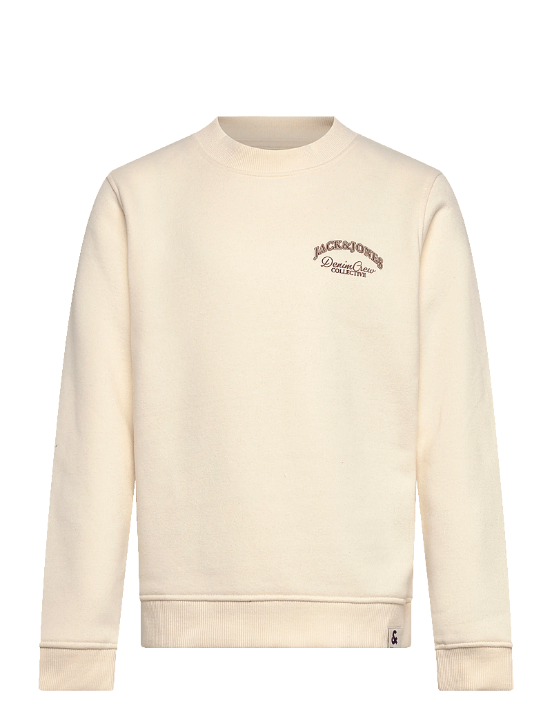 Jack & Jones - JJEBRANDES BACKP. RLX SWEAT C.N SN MNI - sweatshirts - antique white - 0