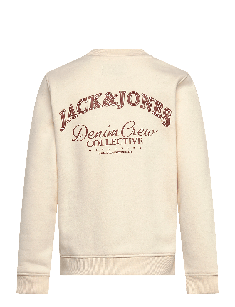 Jack & Jones - JJEBRANDES BACKP. RLX SWEAT C.N SN MNI - sweatshirts - antique white - 1