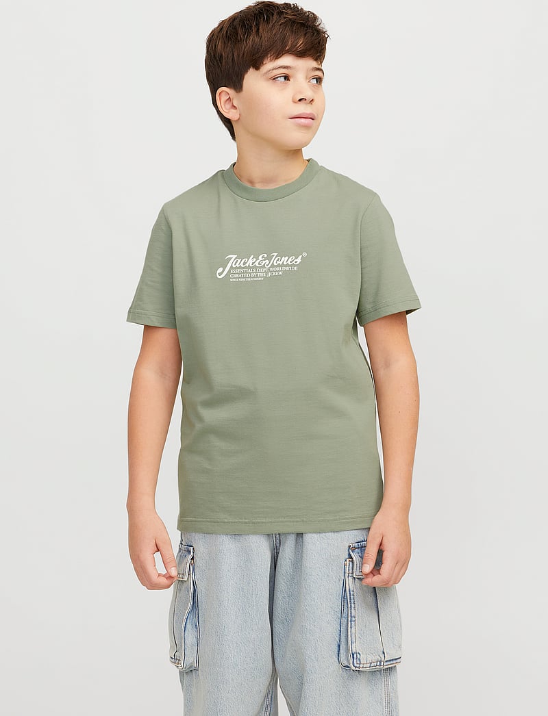 Jack & Jones - JJBEAU TEE SS CREW NECK JNR - kortærmede t-shirts - iceberg green - 0