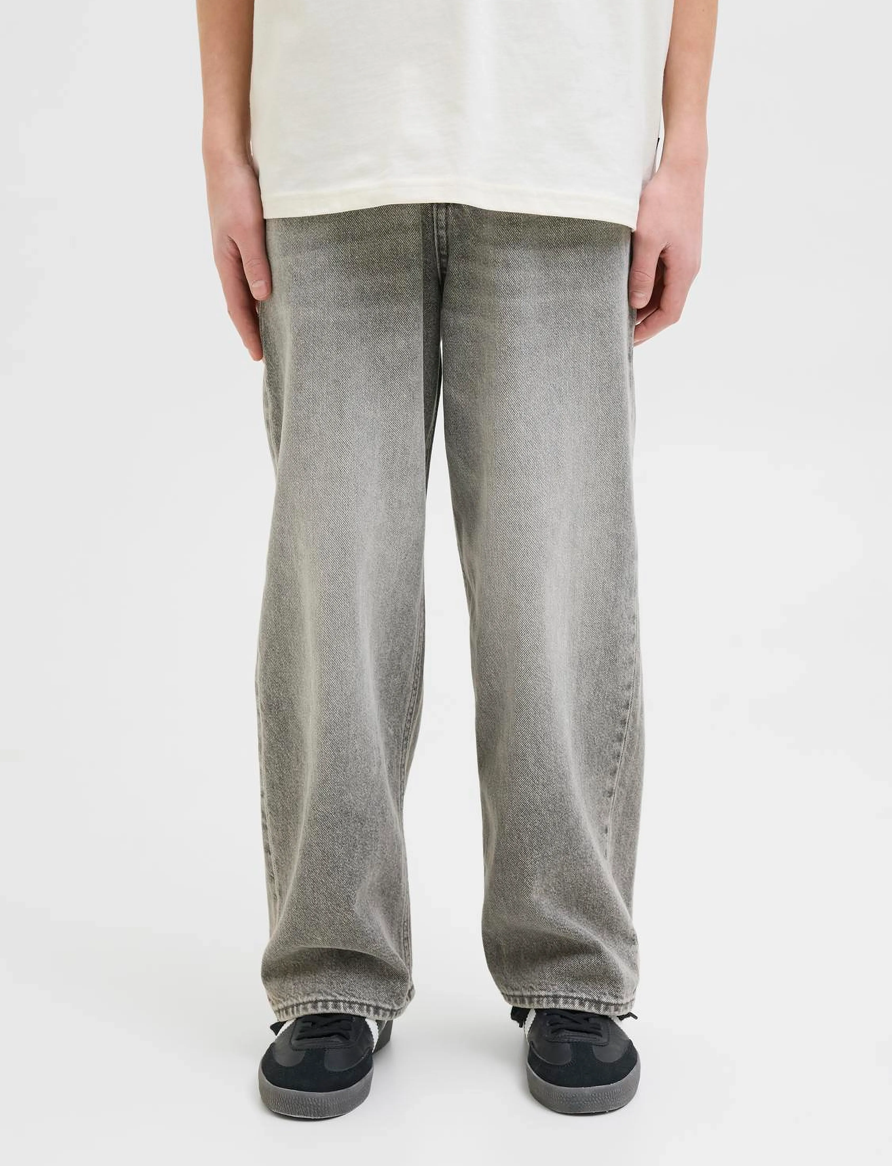 Jack & Jones - JJIRON JJORIGINAL SQ 204 NOOS JNR - loose jeans - grey denim - 0