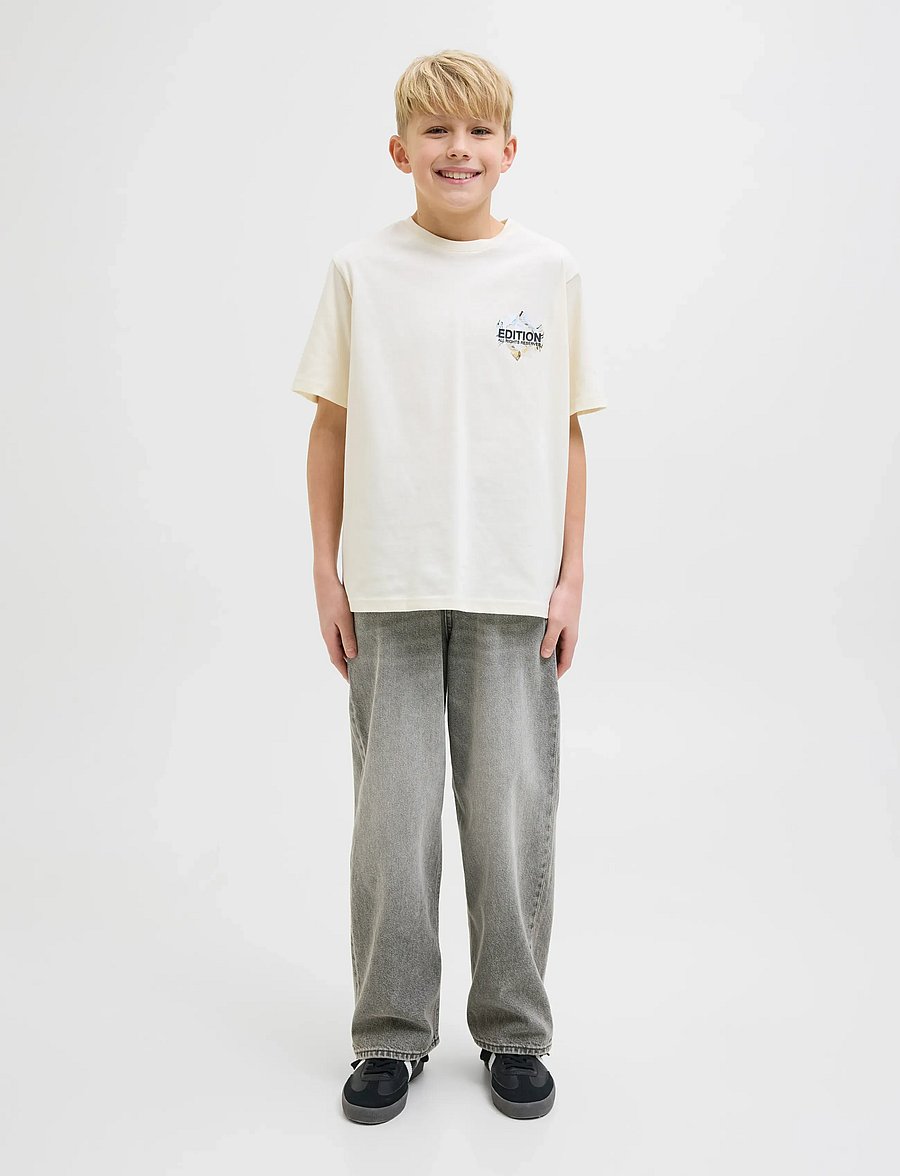 Jack & Jones - JJIRON JJORIGINAL SQ 204 NOOS JNR - loose jeans - grey denim - 4
