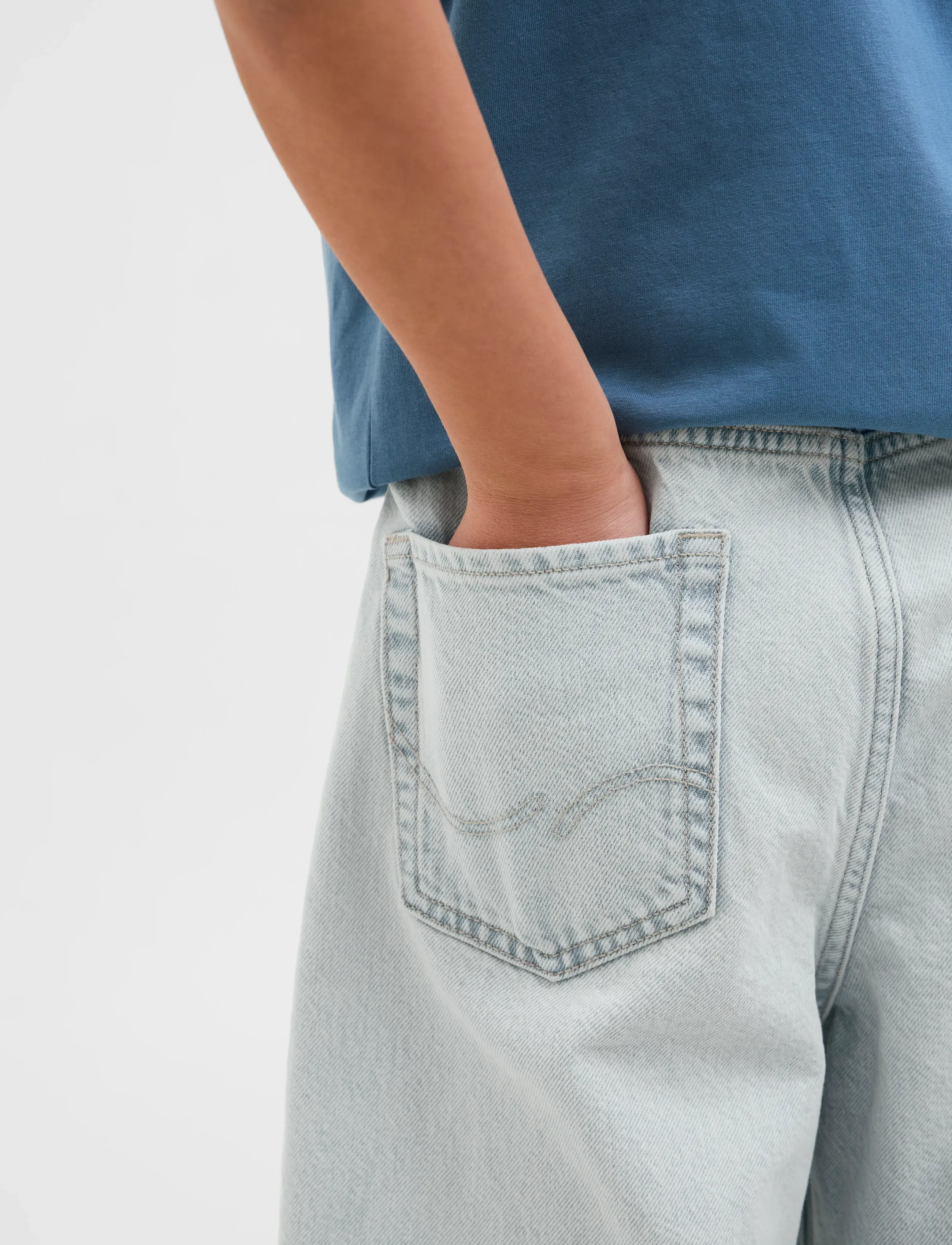 Jack & Jones - JJIRON JJORIGINAL SQ 205 NOOS JNR - loose jeans - blue denim - 4