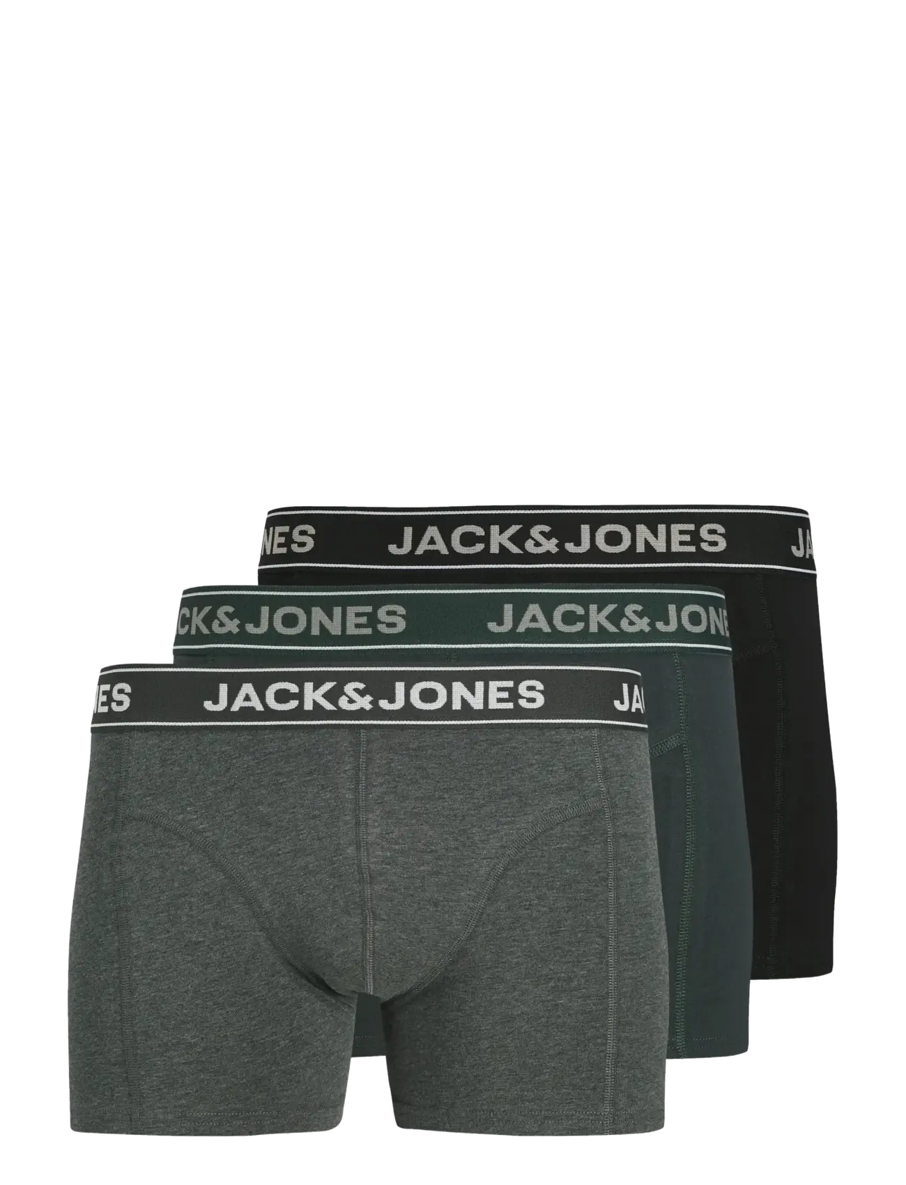 Jack & Jones JACBLACK FRIDAY TRUNKS 3 PACK JNR - Tøj - DARK GREY MELANGE / grey