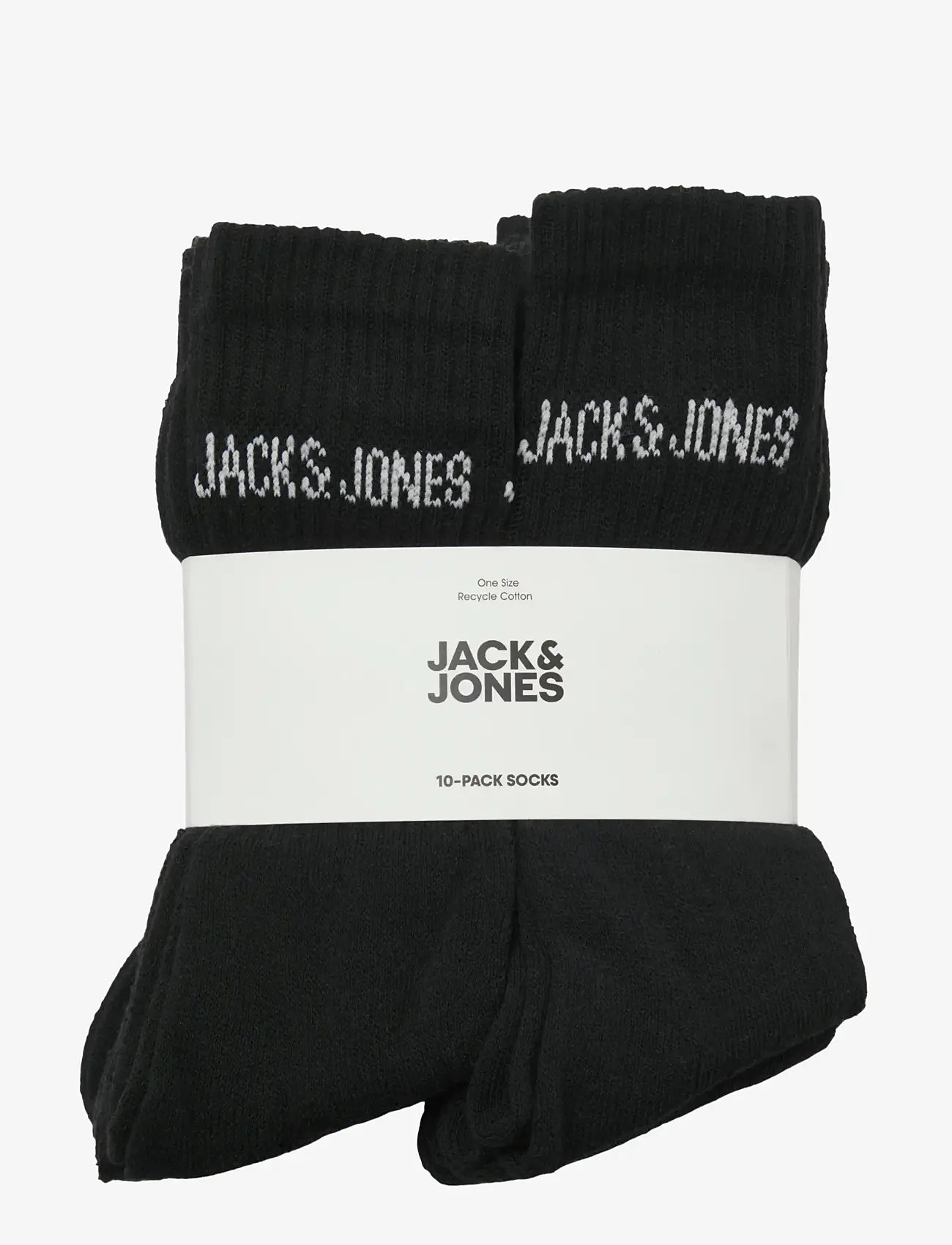 Jack & Jones - JACREGEN TENNIS SOCKS 10 PACK JNR LN - sokid - black - 1