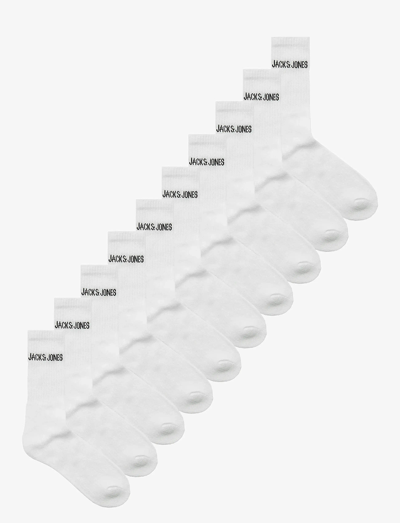Jack & Jones - JACREGEN TENNIS SOCKS 10 PACK JNR LN - strømper - white - 0