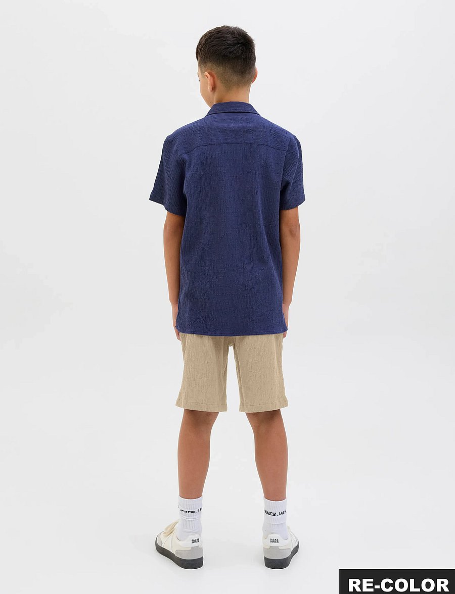 Jack & Jones - JPSTJAIDEN JJCRINKLE JOGGER SHORT JNR - safari - 3