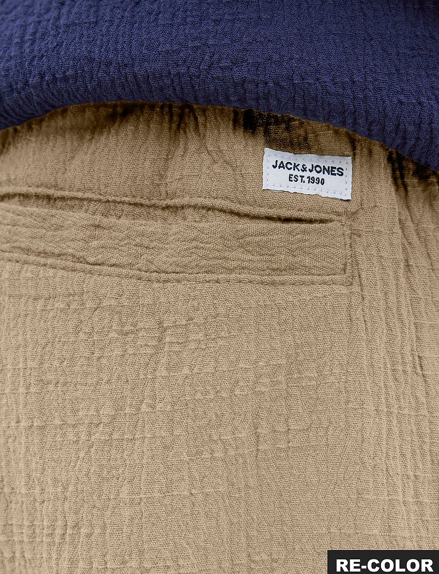 Jack & Jones - JPSTJAIDEN JJCRINKLE JOGGER SHORT JNR - safari - 5