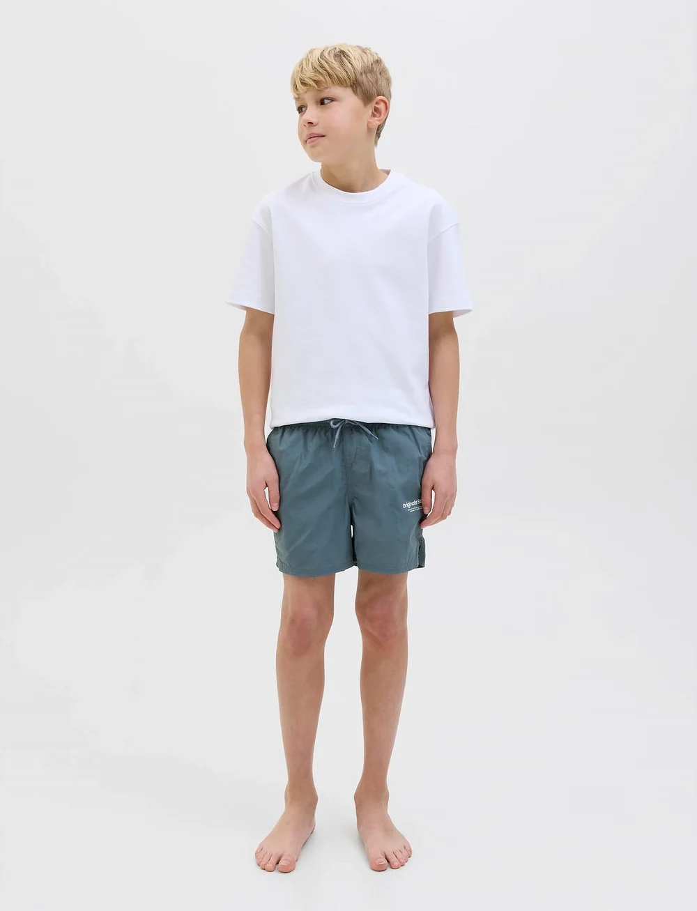 Jack & Jones - JPSTMAUI JJSWIM SHORTS VESTERBRO SN JNR - badehosen - stormy weather - 5
