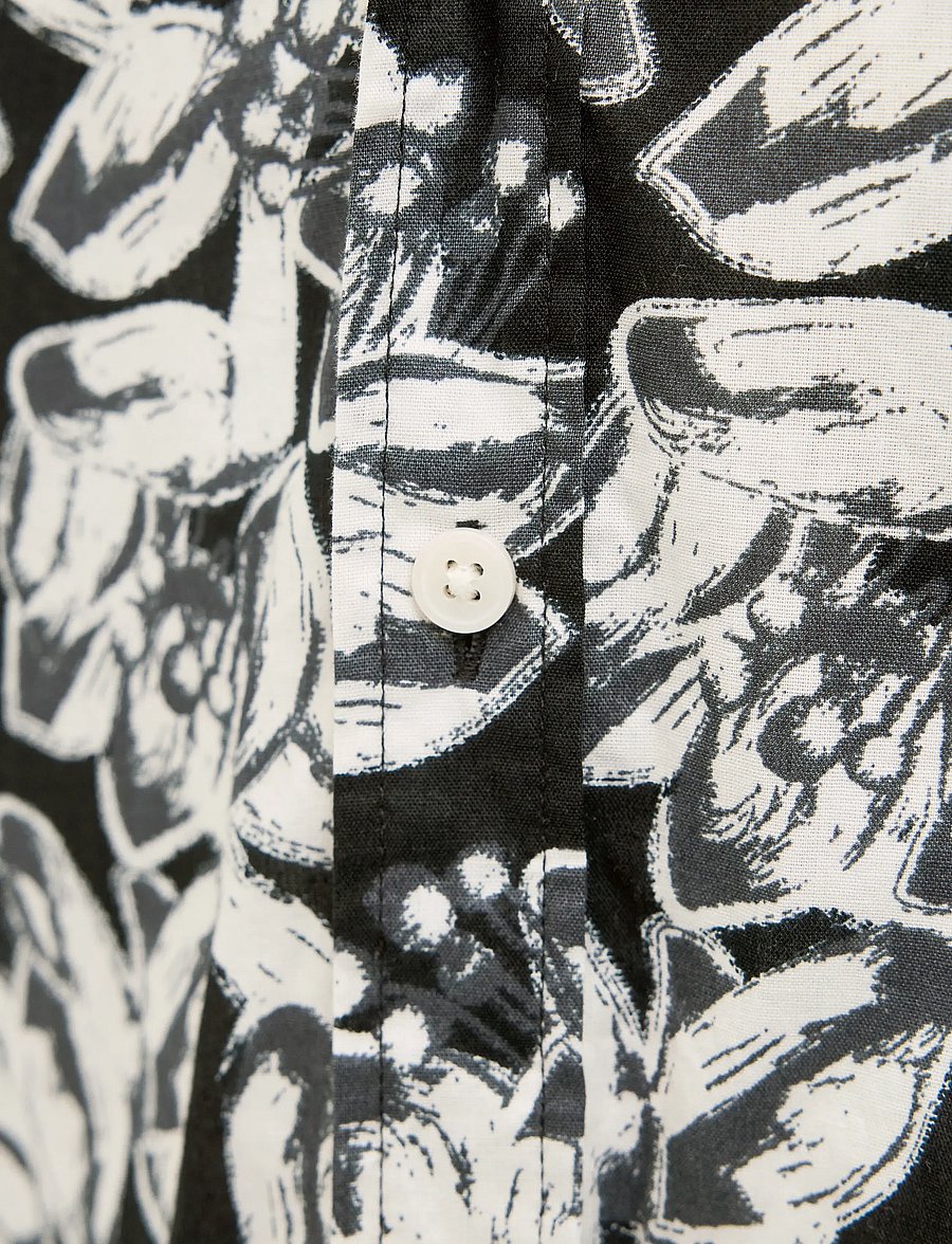 Jack & Jones - JORJOSHUA SPLIT AOP SHIRT SS JNR - kortärmade skjortor - black - 3