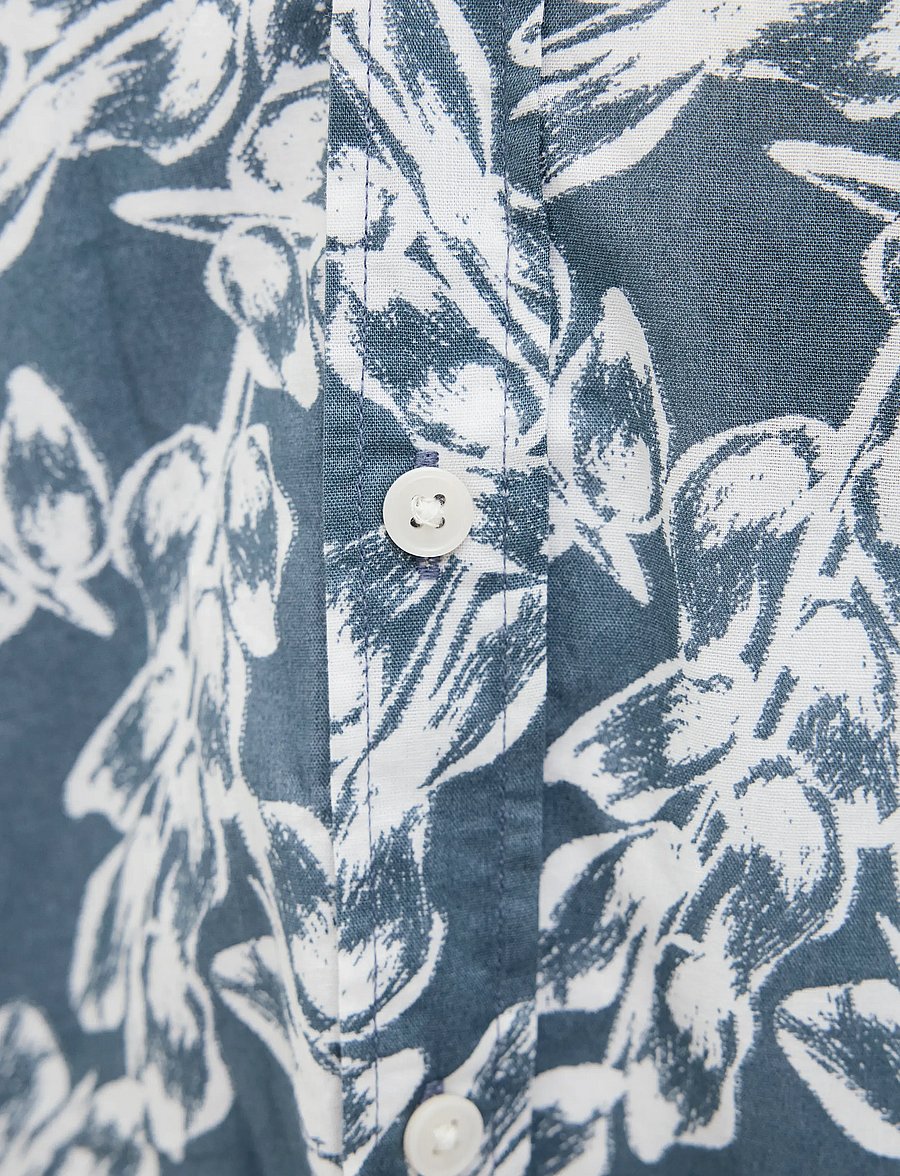 Jack & Jones - JORJOSHUA SPLIT AOP SHIRT SS JNR - kortærmede skjorter - stormy weather - 3