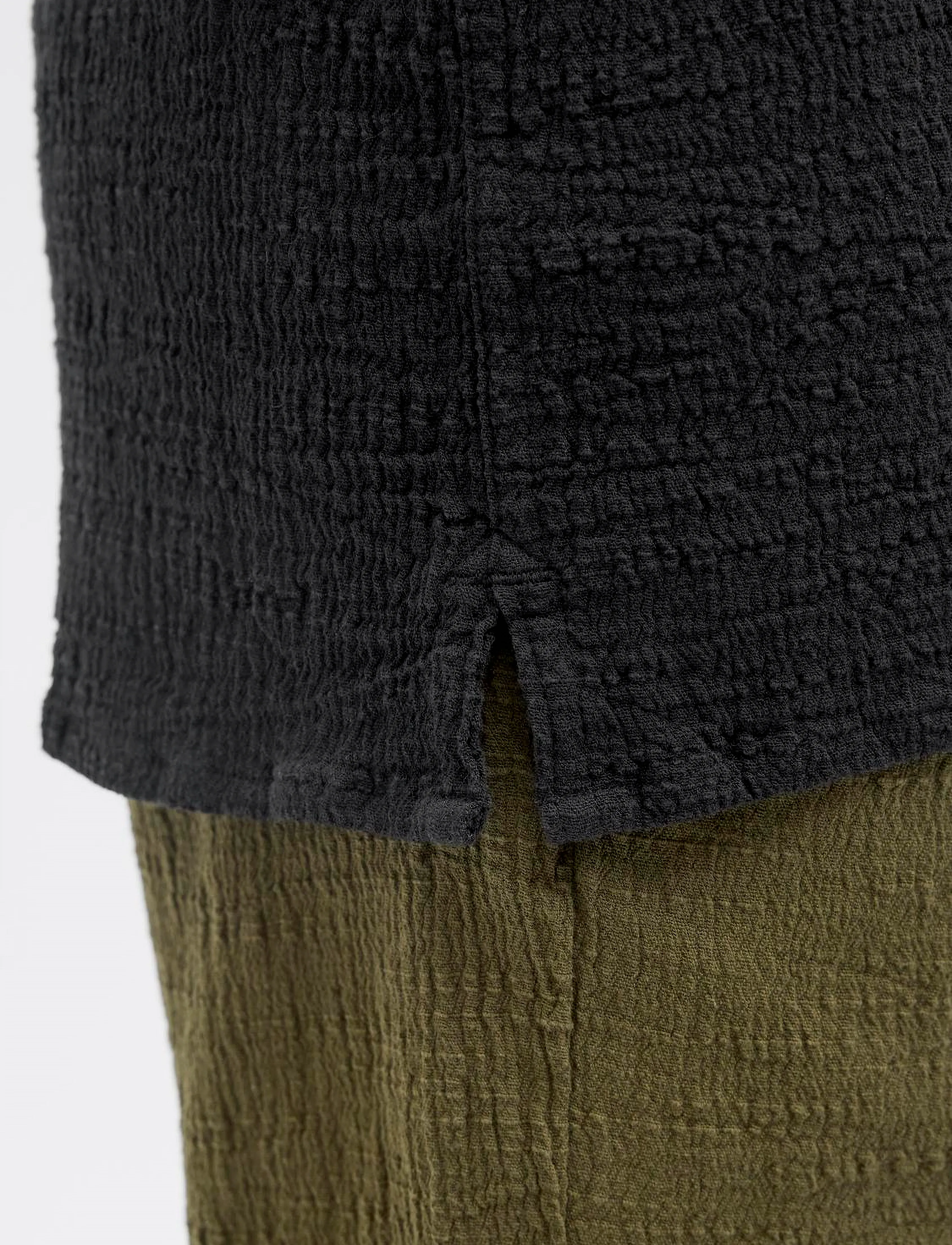 Jack & Jones - JORLUKE CRINKLE SHIRT SS JNR - kortærmede skjorter - black - 4