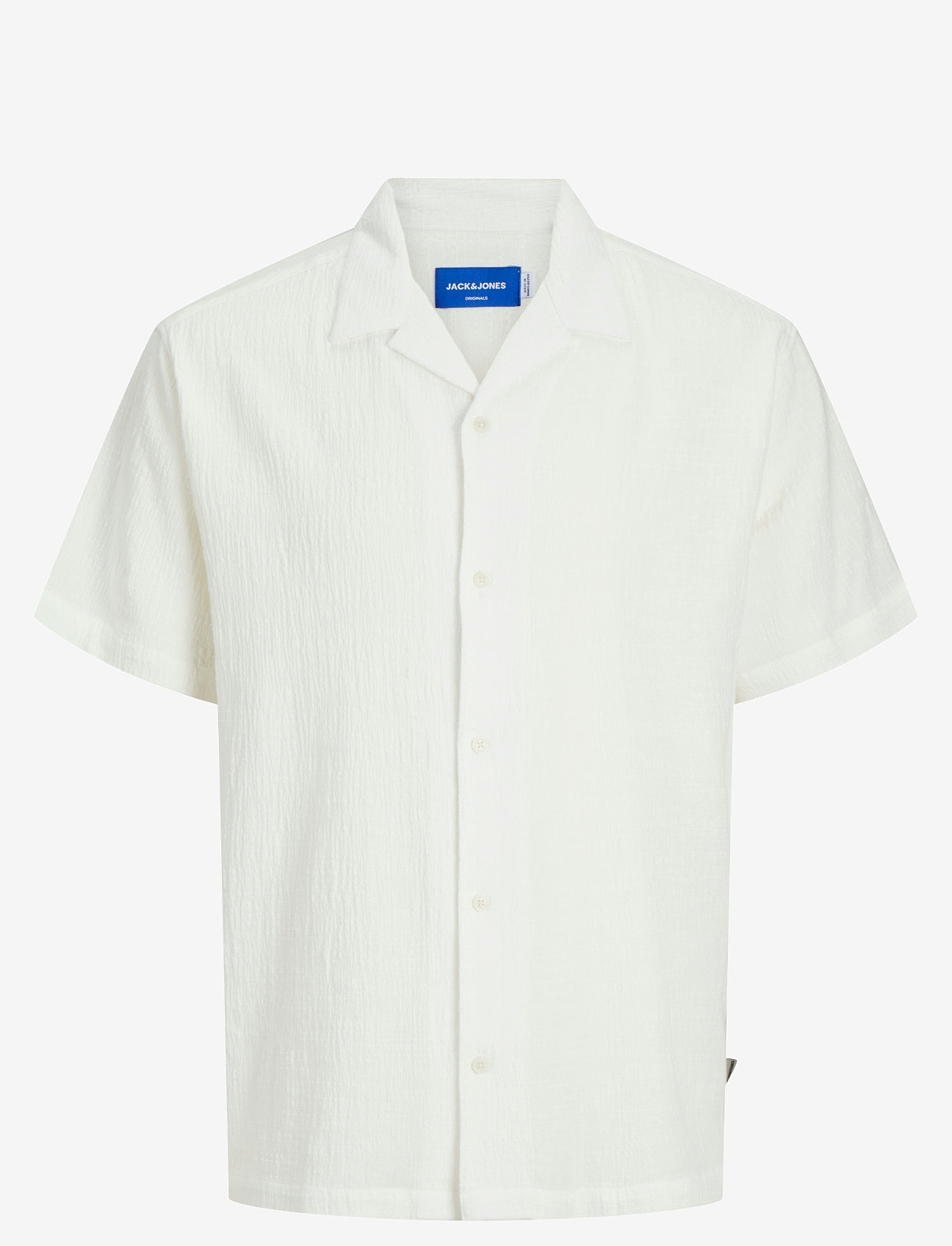 Jack & Jones - JORLUKE CRINKLE SHIRT SS JNR - kortärmade skjortor - cloud dancer - 1