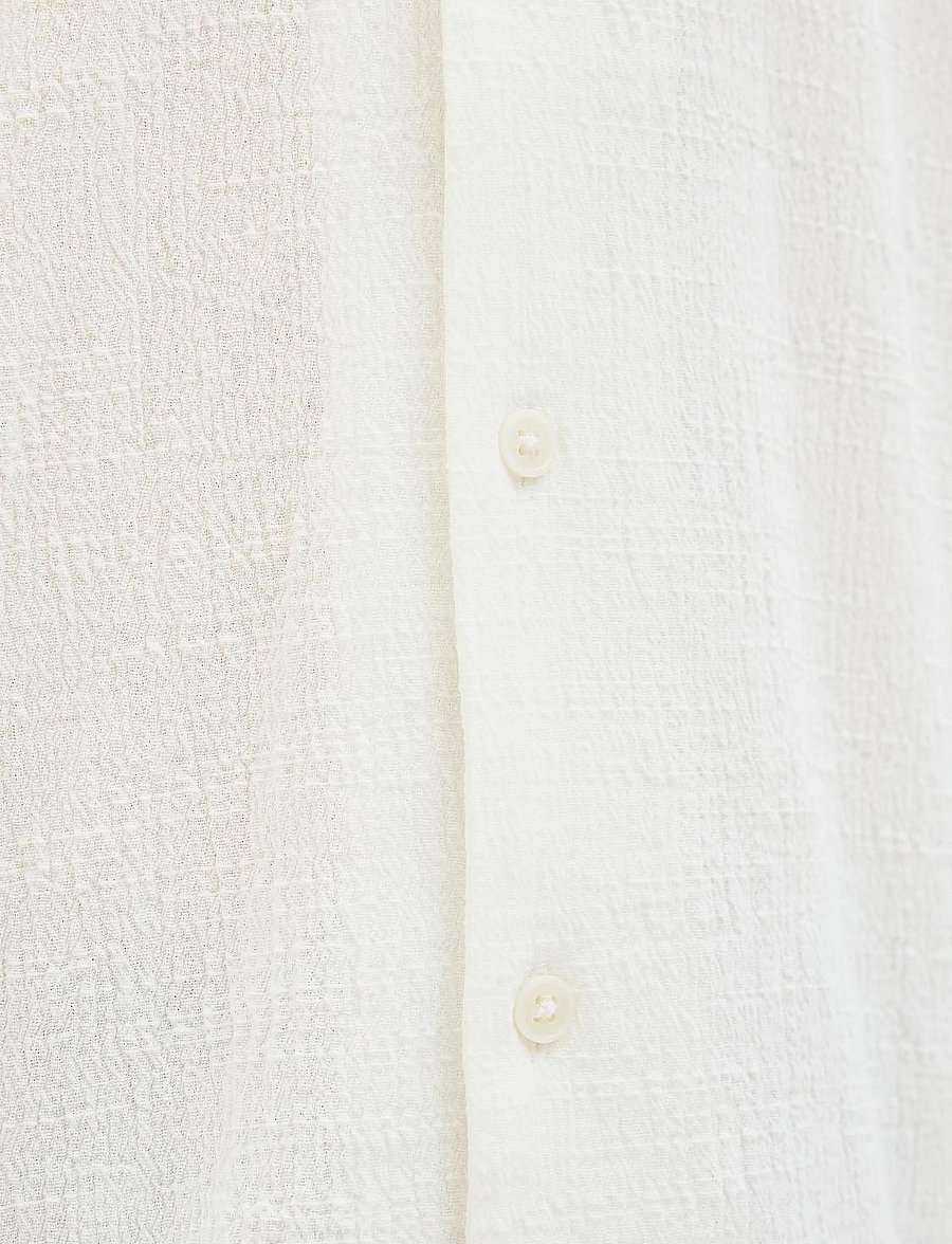 Jack & Jones - JORLUKE CRINKLE SHIRT SS JNR - kortærmede skjorter - cloud dancer - 3