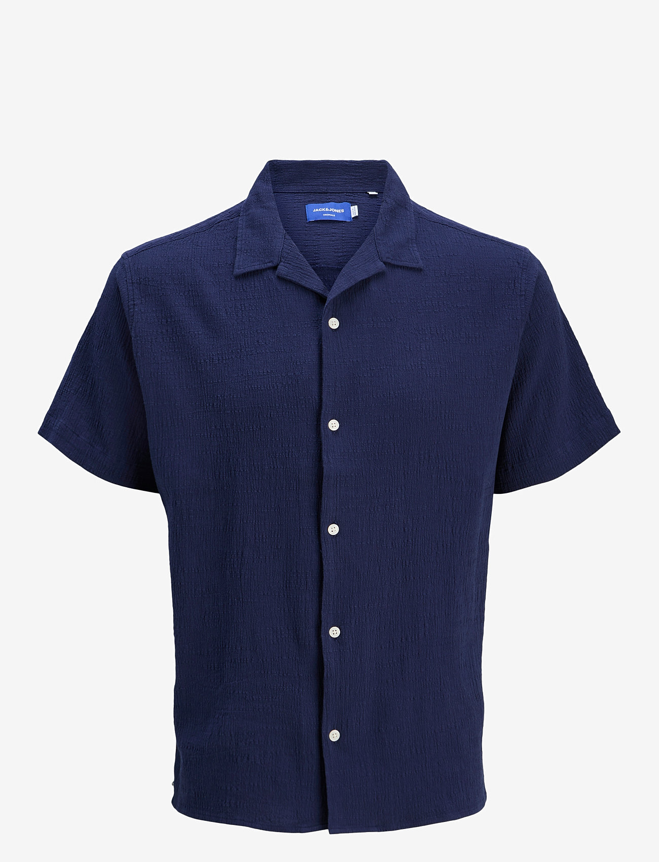 Jack & Jones - JORLUKE CRINKLE SHIRT SS JNR - kurzärmlige hemden - ocean cavern - 1
