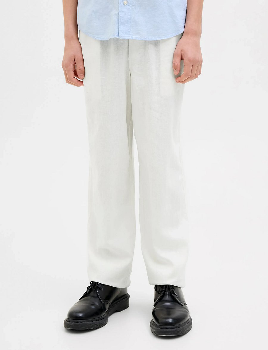 Jack & Jones - JPSTBILL JJPAROS JOGGER PANT SN JNR - byxor - antique white - 0