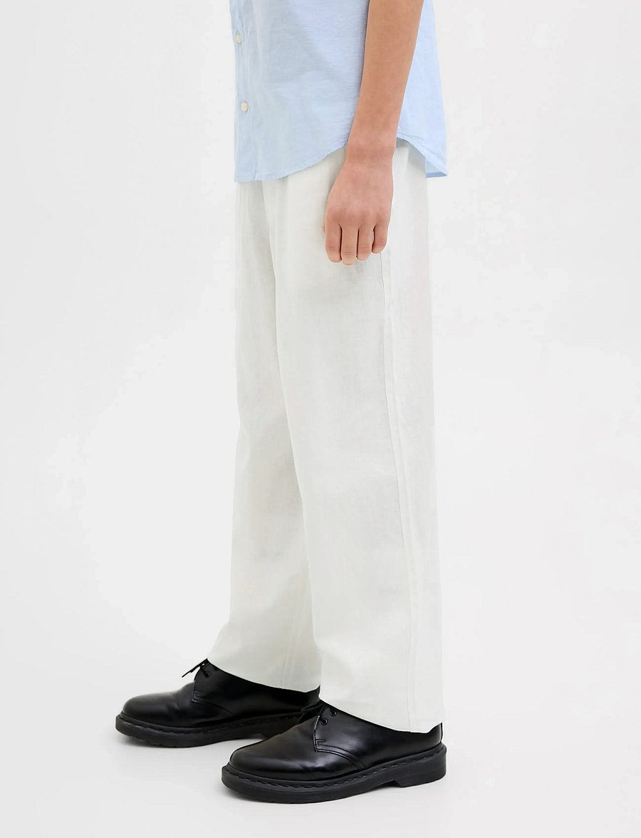 Jack & Jones - JPSTBILL JJPAROS JOGGER PANT SN JNR - byxor - antique white - 5