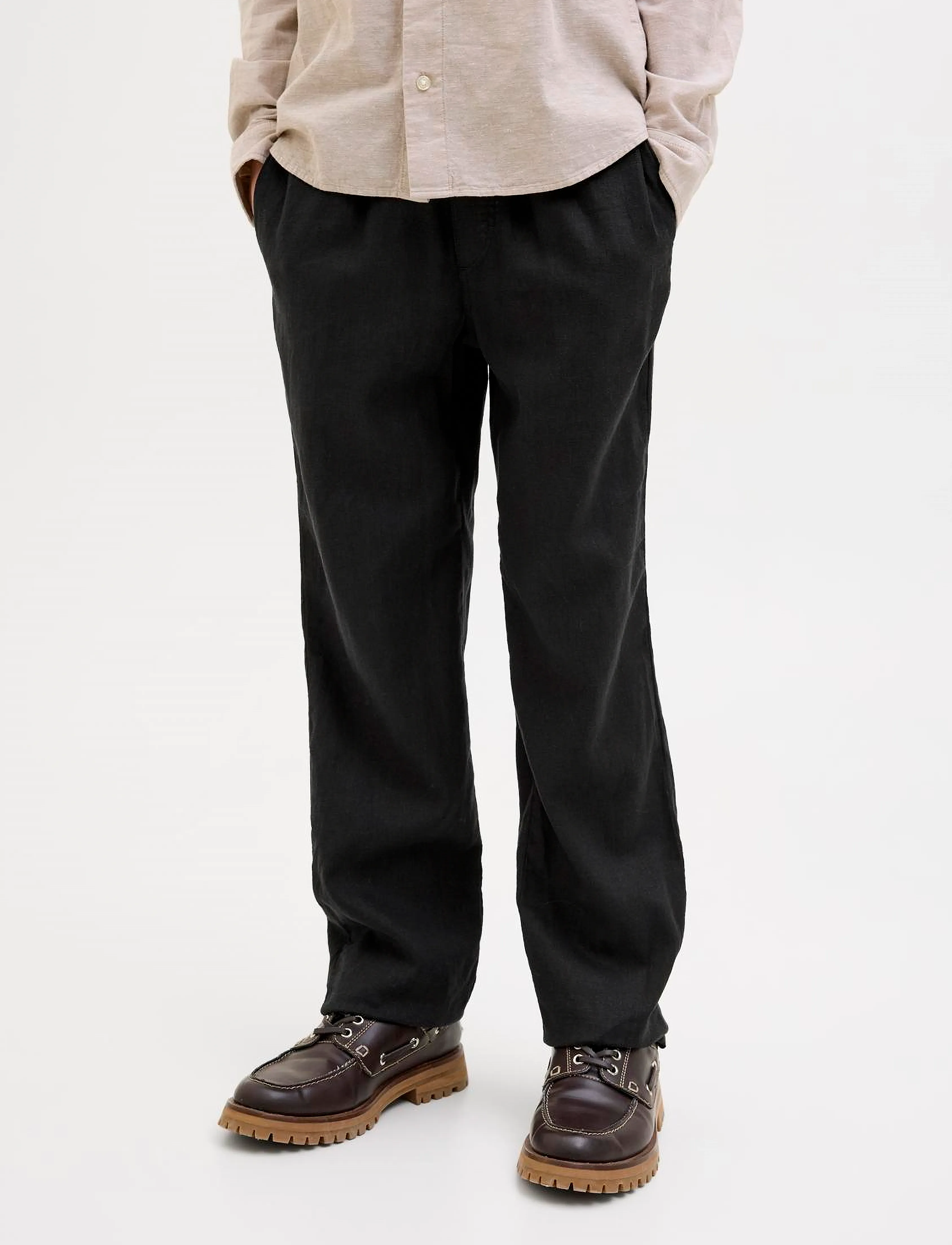 Jack & Jones - JPSTBILL JJPAROS JOGGER PANT SN JNR - linnen kleding - black - 3
