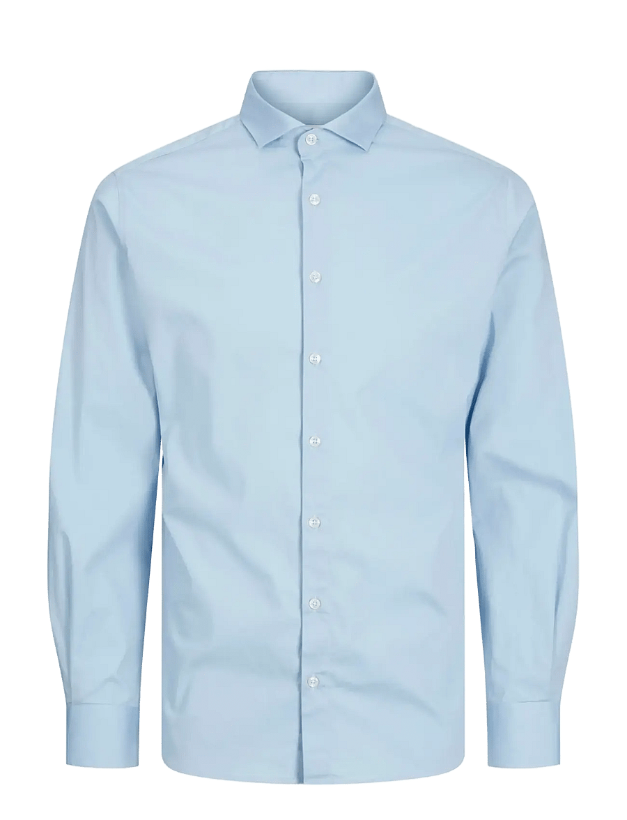 Jack & Jones - JJEAXEL STRETCH SHIRT LS NOOS MNI - pikkade varrukatega särgid - cashmere blue - 0