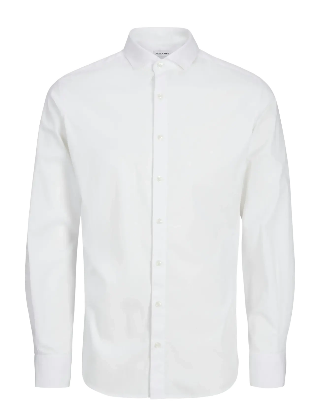 JACK & JONES Jjeaxel Stretch Shirt Ls Noos Mni Weiß - 104 - Kinder