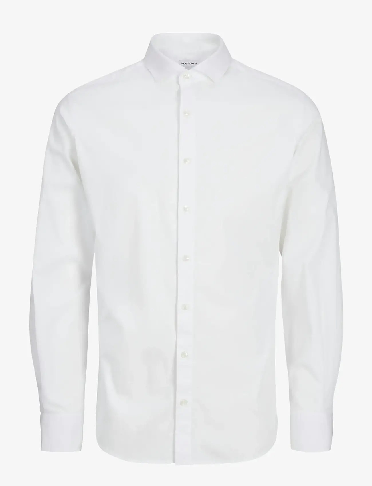 Jack & Jones - JJEAXEL STRETCH SHIRT LS NOOS MNI - langärmlige hemden - white - 0