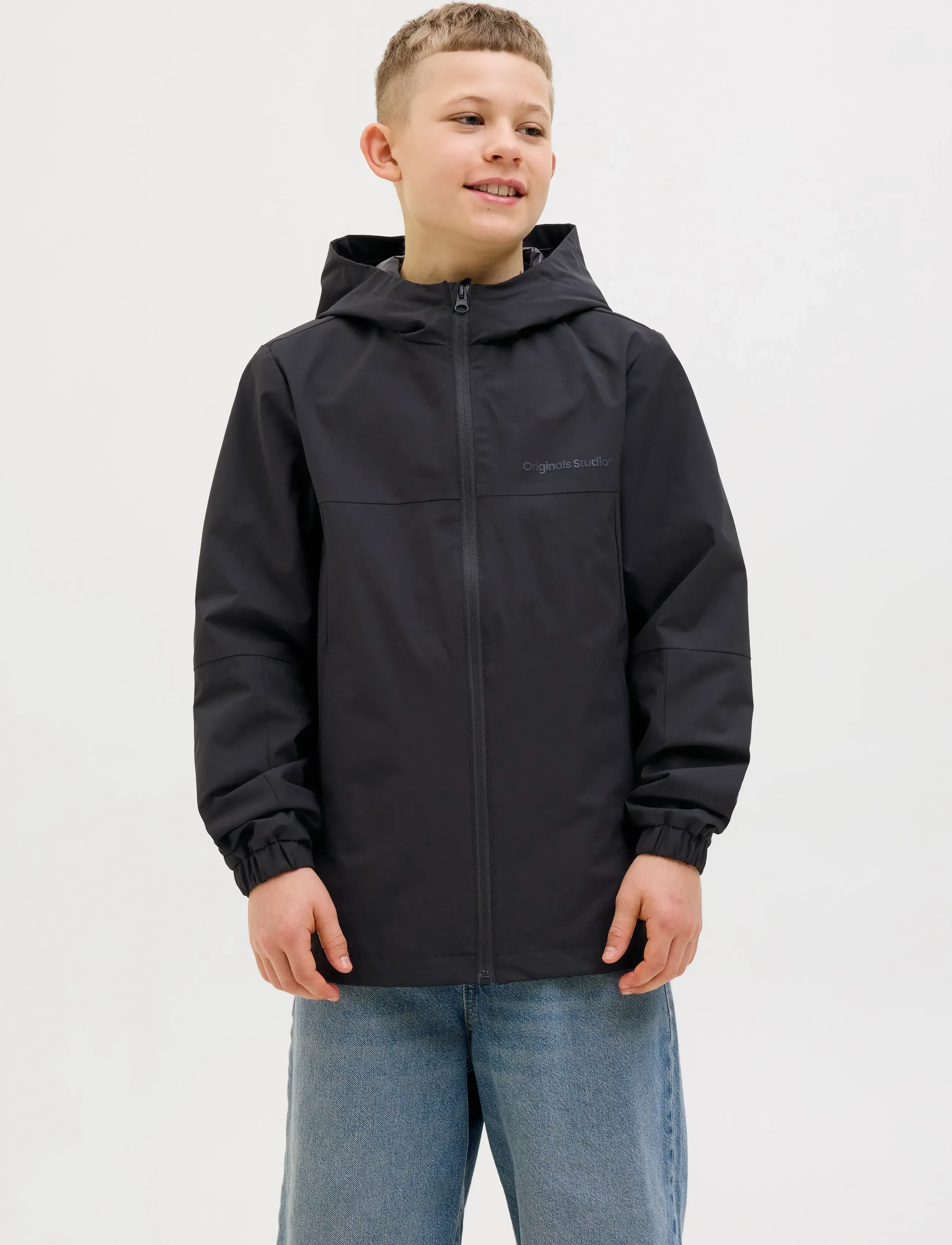 Jack & Jones - JORVESTERBRO HOOD JACKET SN JNR - black - 3