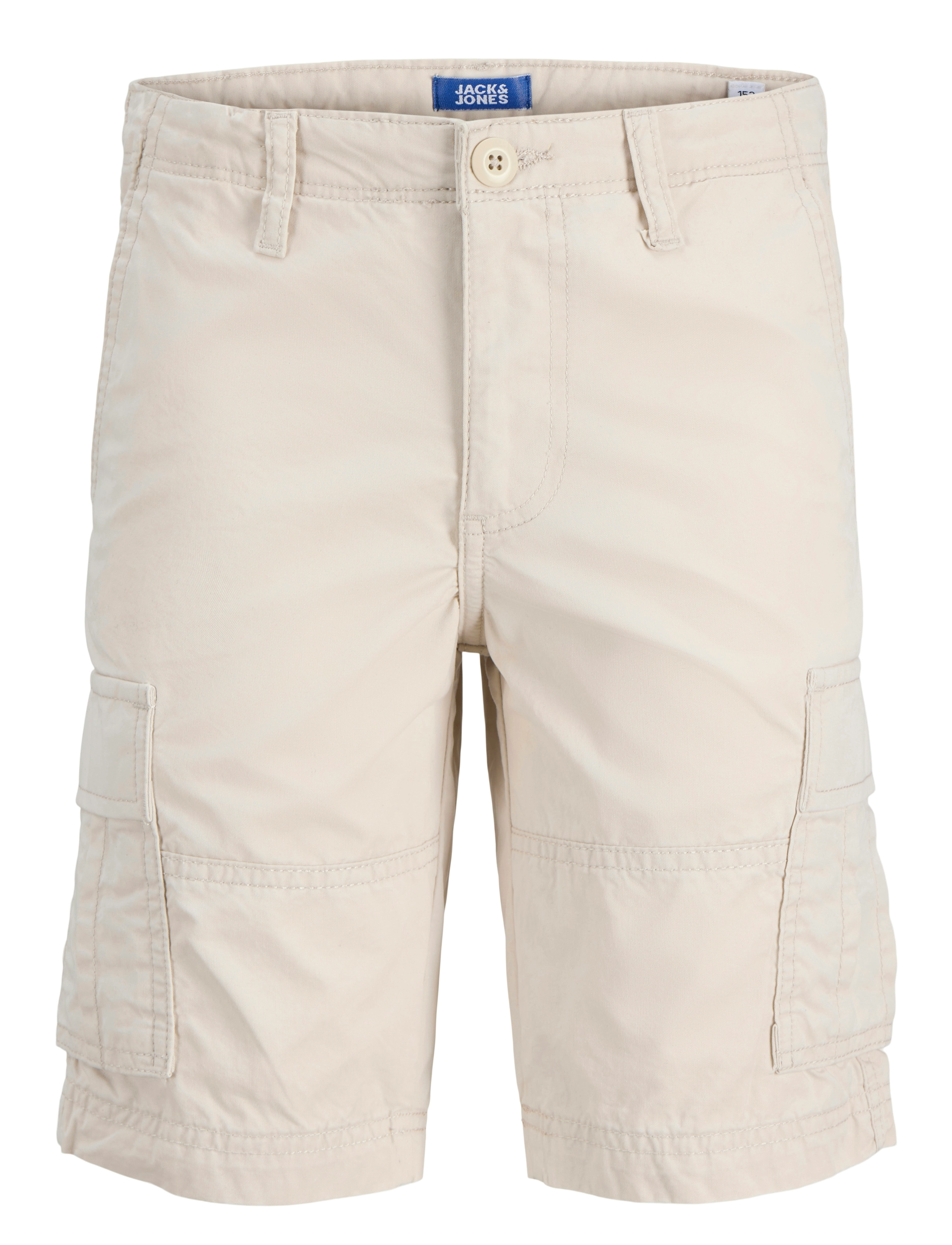 Jack & Jones JPSTCOLE JJMATEO CARGO SHORT JNR - Riided - MOONBEAM / beige