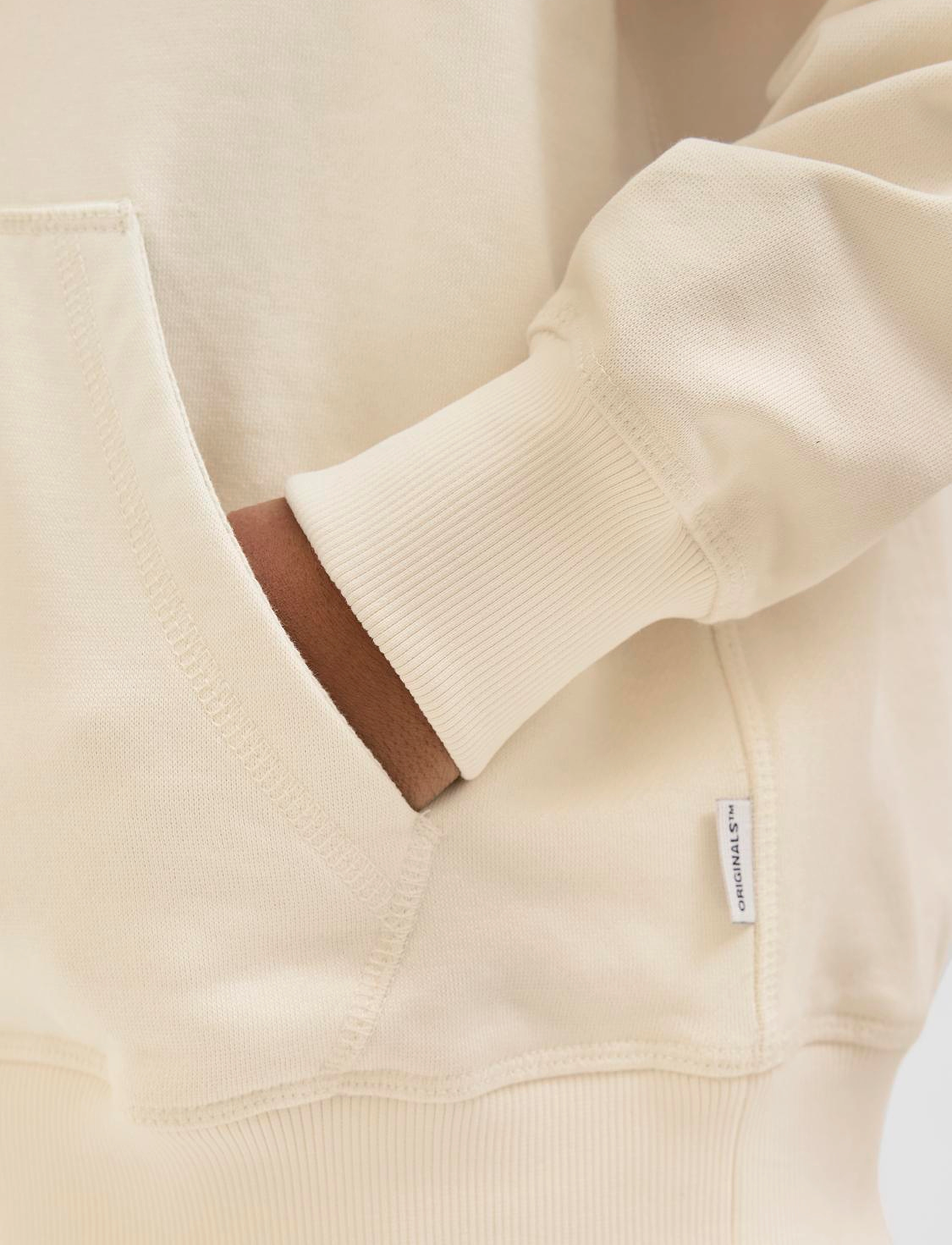 Jack & Jones - JORFREDERIKSBERG SWEAT HOOD NOOS JNR - pulls à capuche - antique white - 4