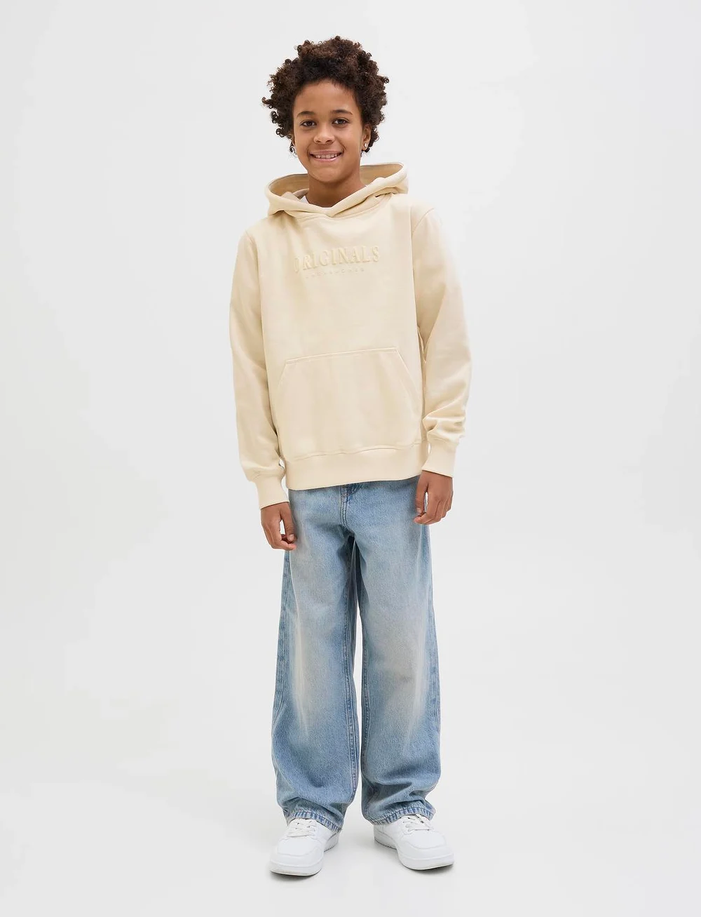 Jack & Jones - JORFREDERIKSBERG SWEAT HOOD NOOS JNR - kapuzenpullover - antique white - 5