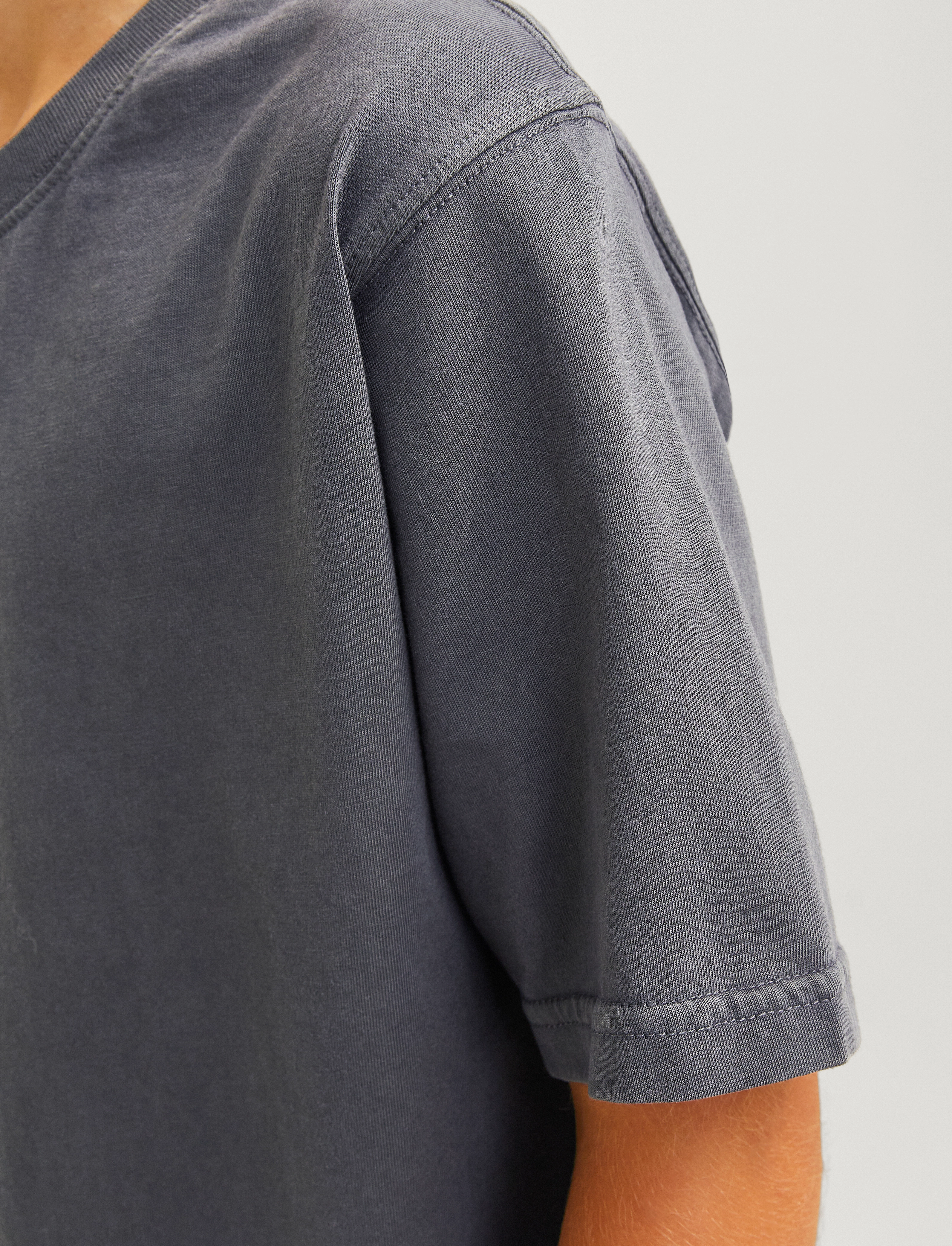 Jack & Jones - JJECHARGE FADED TEE O-NECK SN JNR - castlerock - 4