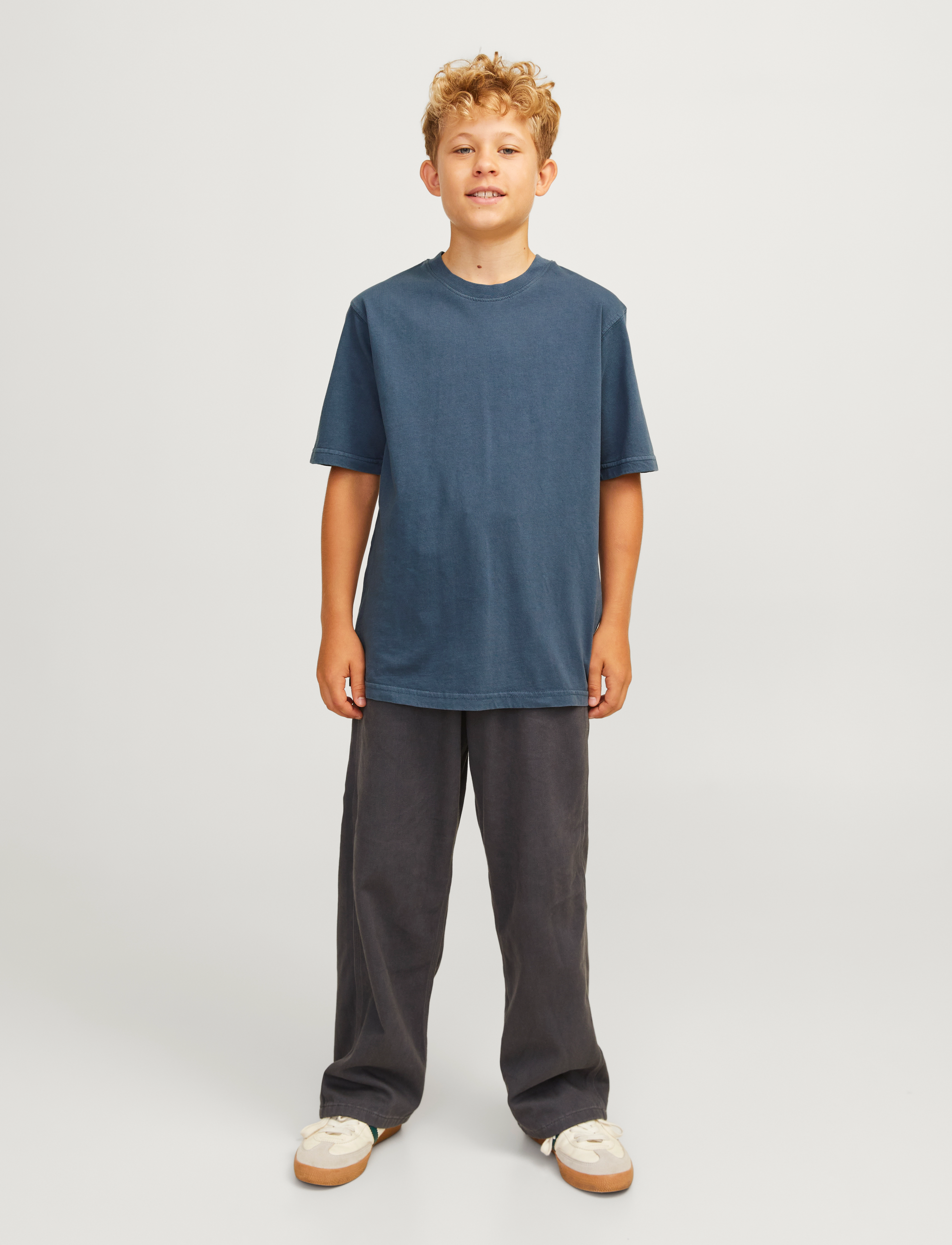 Jack & Jones - JJECHARGE FADED TEE O-NECK SN JNR - mood indigo - 4