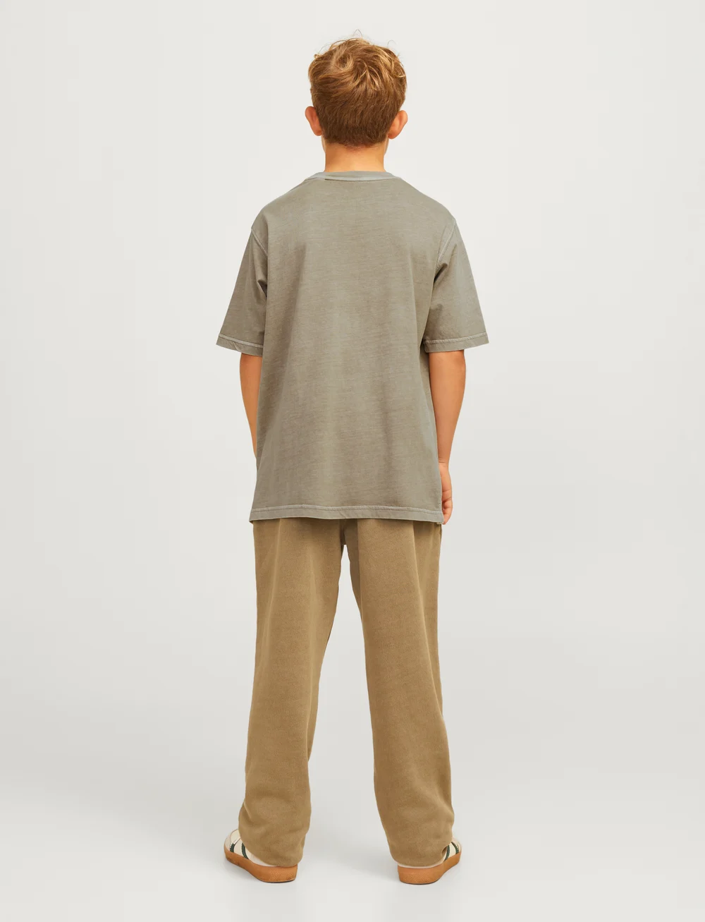 Jack & Jones - JJECHARGE FADED TEE O-NECK SN JNR - kortærmede t-shirts - silver sage - 2