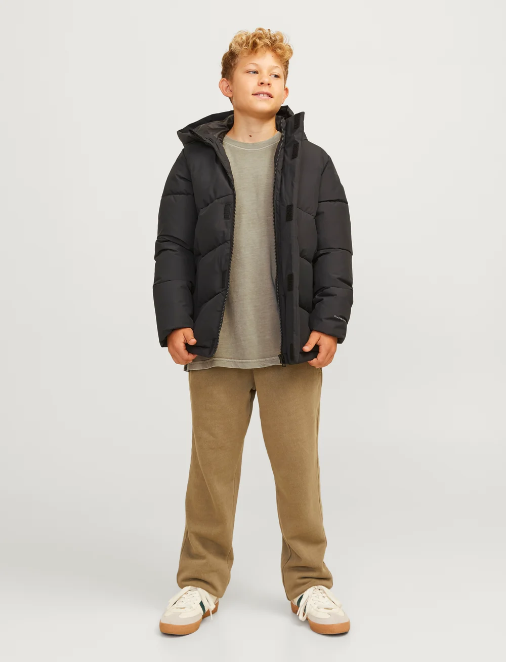 Jack & Jones - JJECHARGE FADED TEE O-NECK SN JNR - kortærmede t-shirts - silver sage - 3