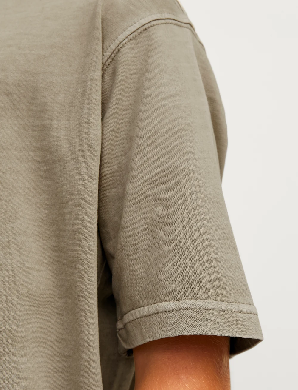 Jack & Jones - JJECHARGE FADED TEE O-NECK SN JNR - kortærmede t-shirts - silver sage - 5