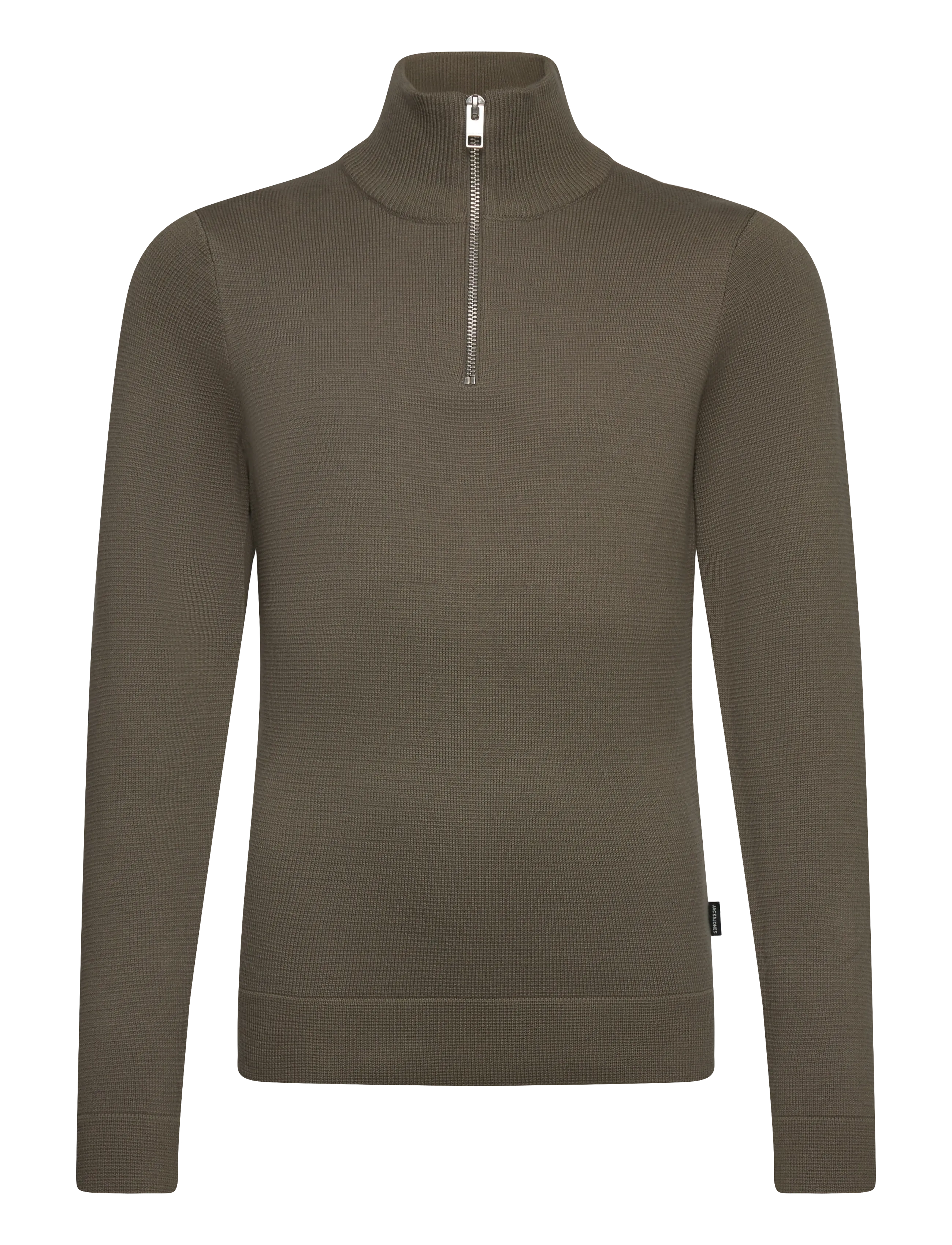 Jack & Jones JPRBLAMILANO SPRING KNIT HALF ZIP JNR - Pullover - SMOKEY OLIVE / green