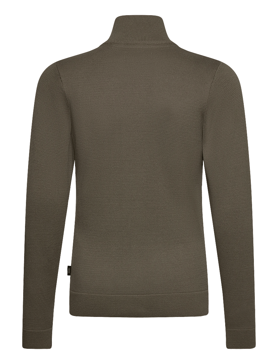 Jack & Jones - JPRBLAMILANO SPRING KNIT HALF ZIP JNR - pullover - smokey olive - 1