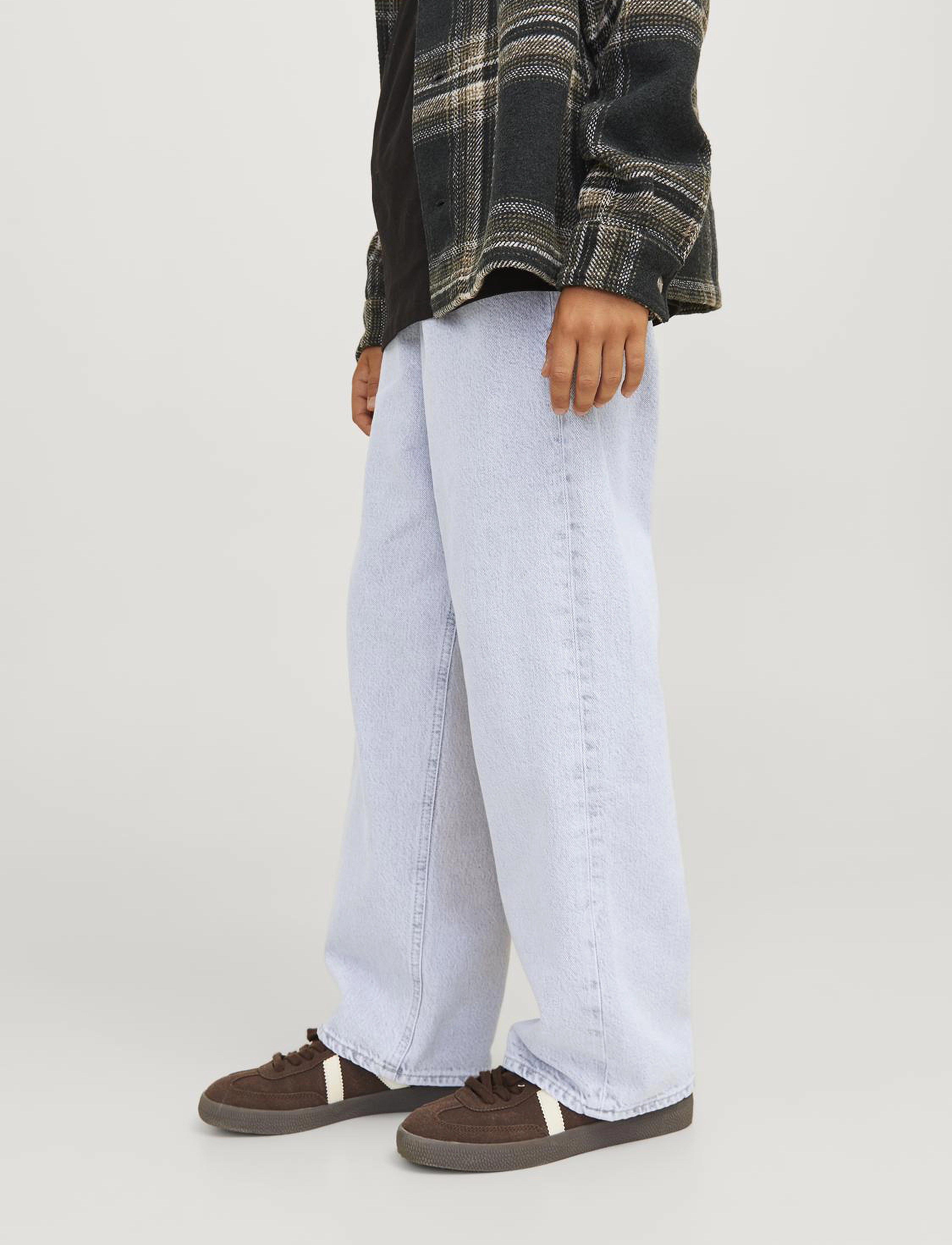 Jack & Jones - JJIALEX JJCLASSIC JJ 151 LN JNR - platėjantys apačioje - blue denim - 3