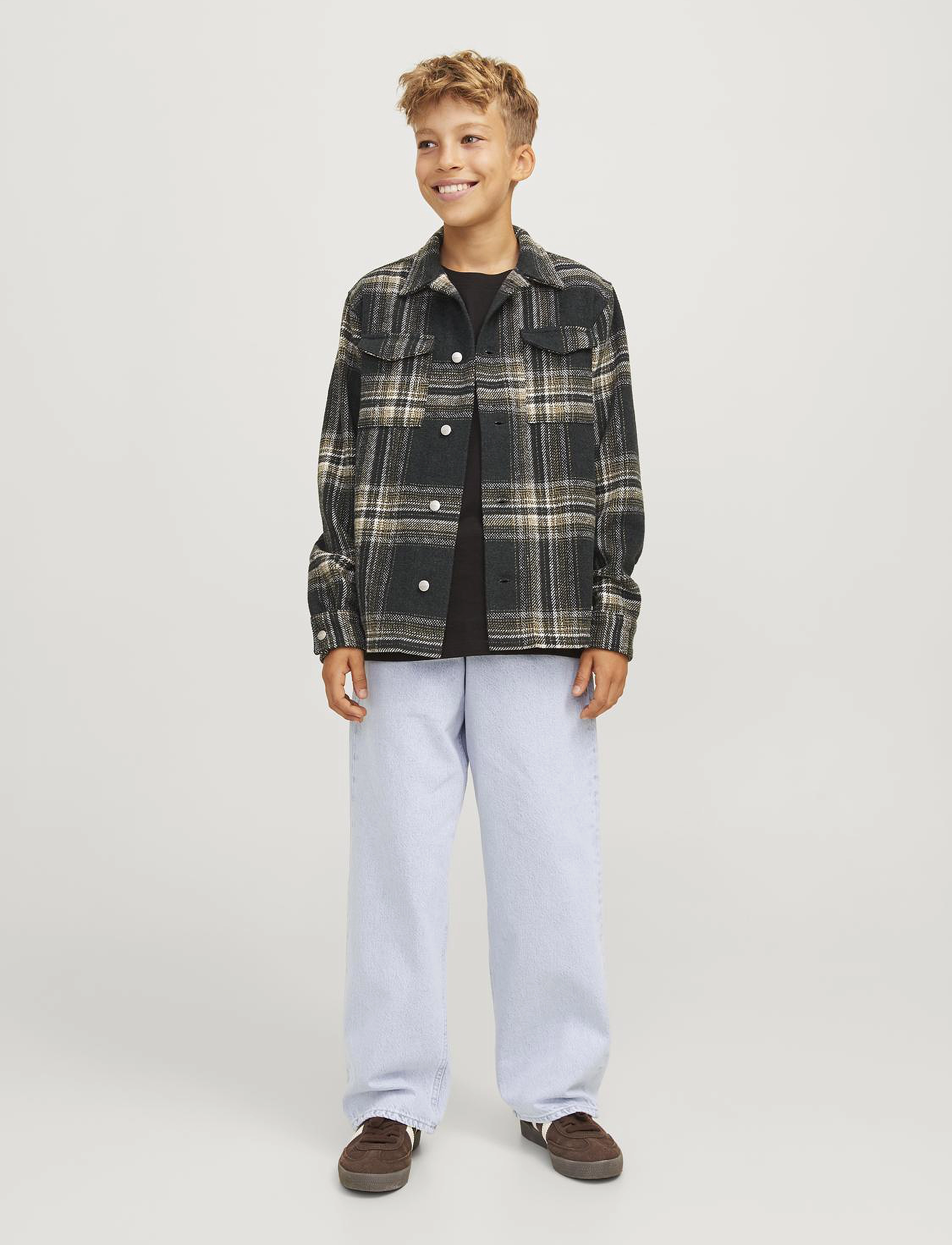 Jack & Jones - JJIALEX JJCLASSIC JJ 151 LN JNR - platėjantys apačioje - blue denim - 5