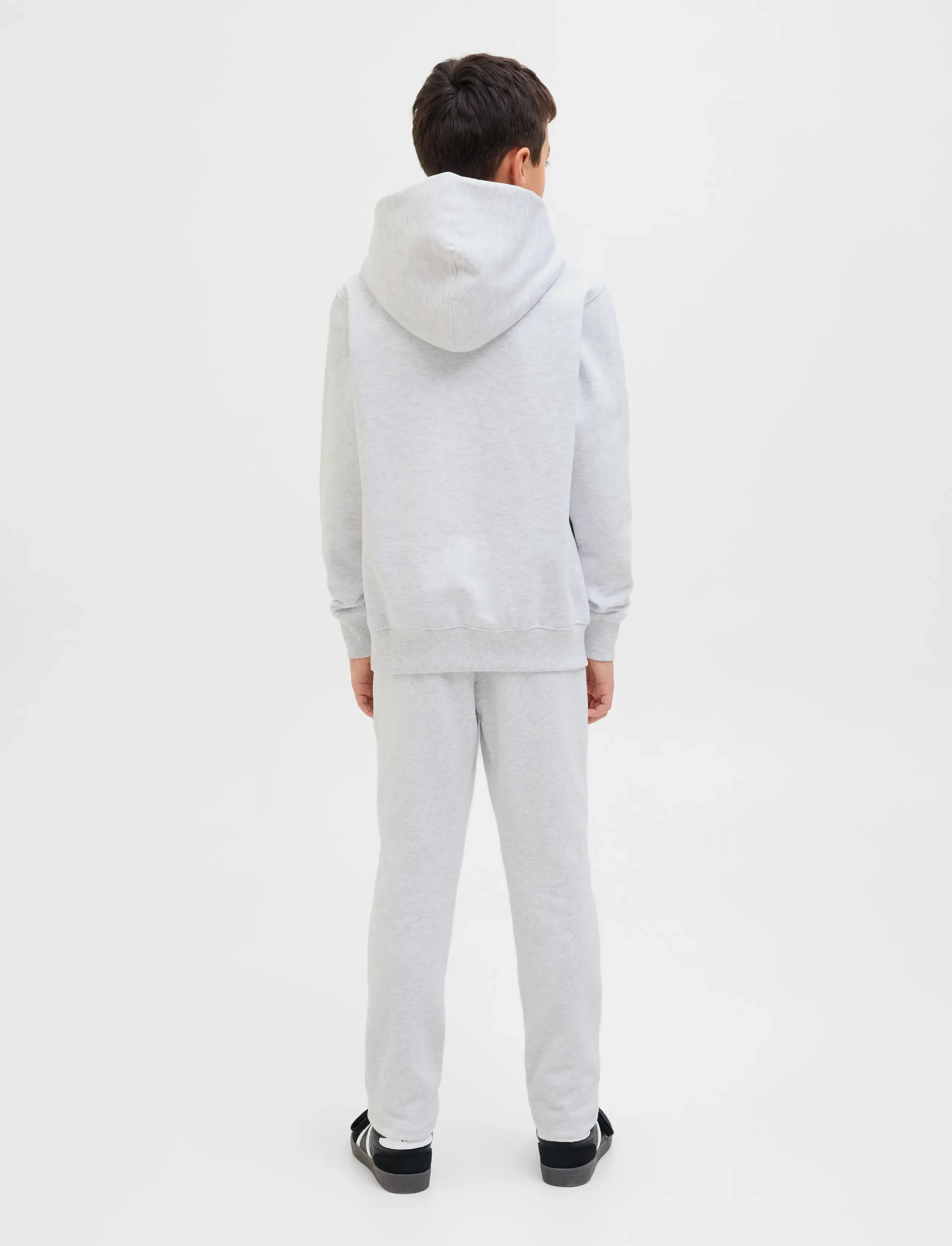 Jack & Jones - JJEURBAN EDGE SWEAT HOOD NOOS JNR - hættetrøjer - white melange - 2