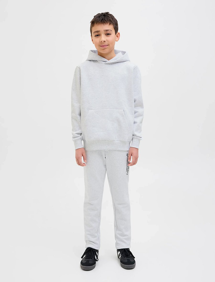 Jack & Jones - JJEURBAN EDGE SWEAT HOOD NOOS JNR - pulls à capuche - white melange - 3