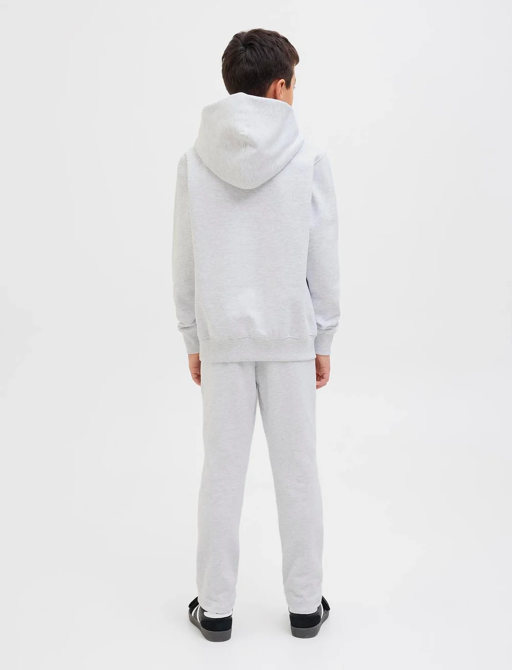 Jack & Jones - JJEURBAN EDGE SWEAT HOOD NOOS JNR - kapuzenpullover - white melange - 5