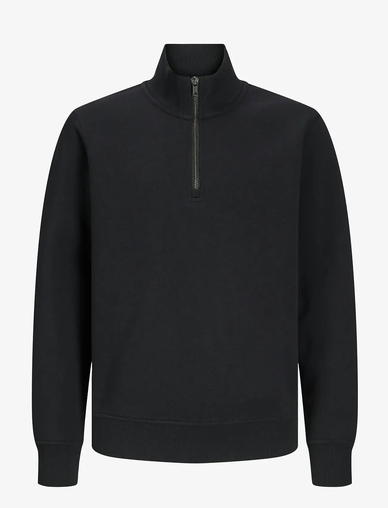 Jack & Jones - JJEBRADLEY SWEAT HALF ZIP NOOS JNR - dressipluusid - black - 1
