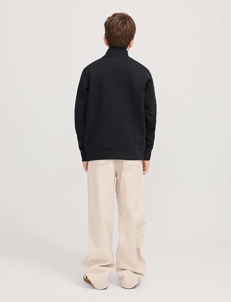 Jack & Jones - JJEBRADLEY SWEAT HALF ZIP NOOS JNR - dressipluusid - black - 3