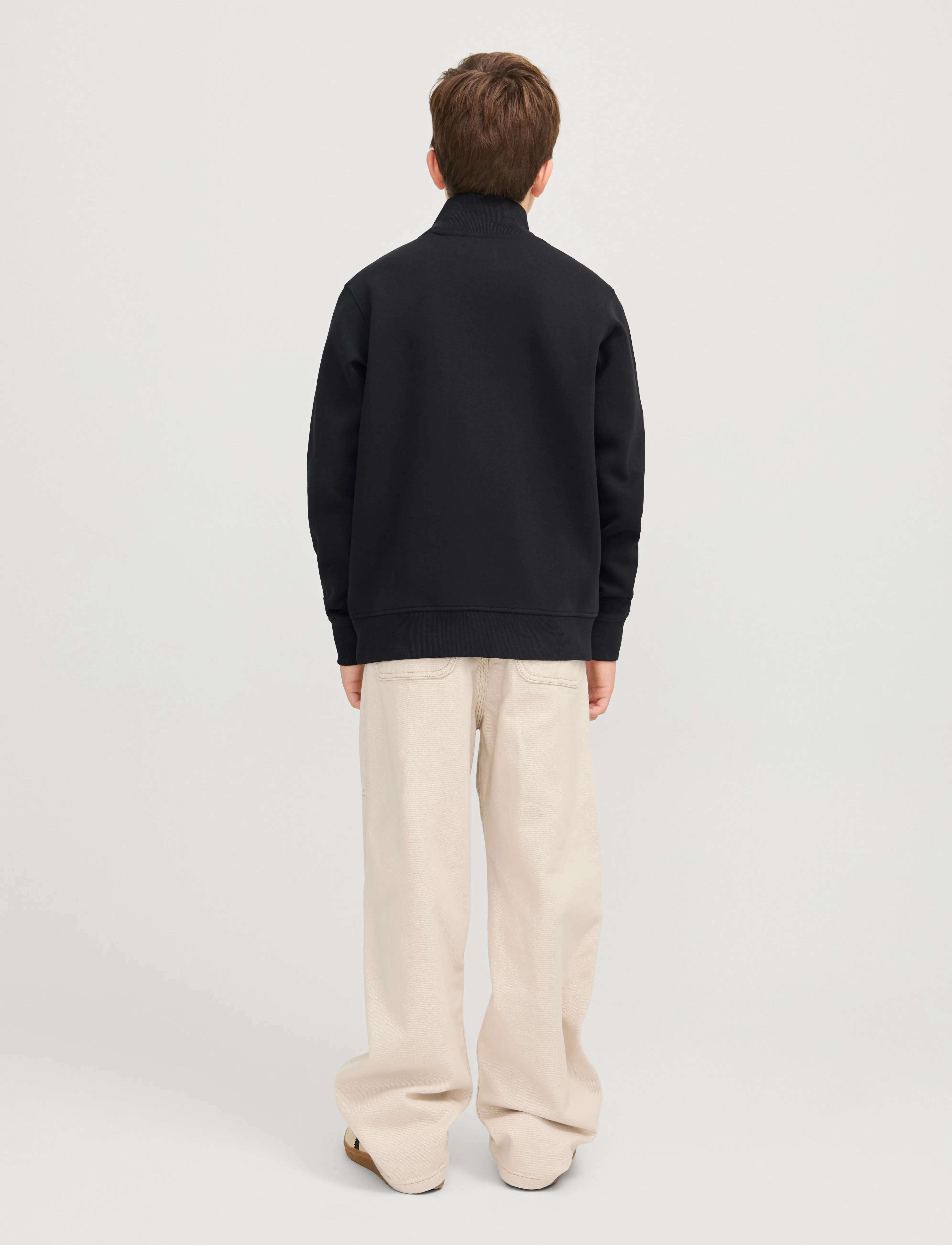 Jack & Jones - JJEBRADLEY SWEAT HALF ZIP NOOS JNR - bluzy - black - 3