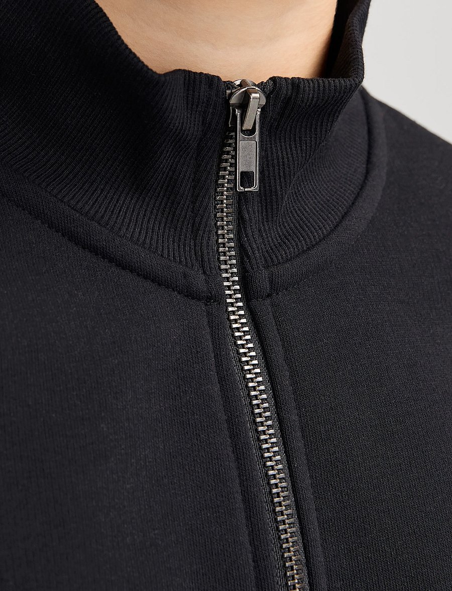 Jack & Jones - JJEBRADLEY SWEAT HALF ZIP NOOS JNR - bluzy - black - 5