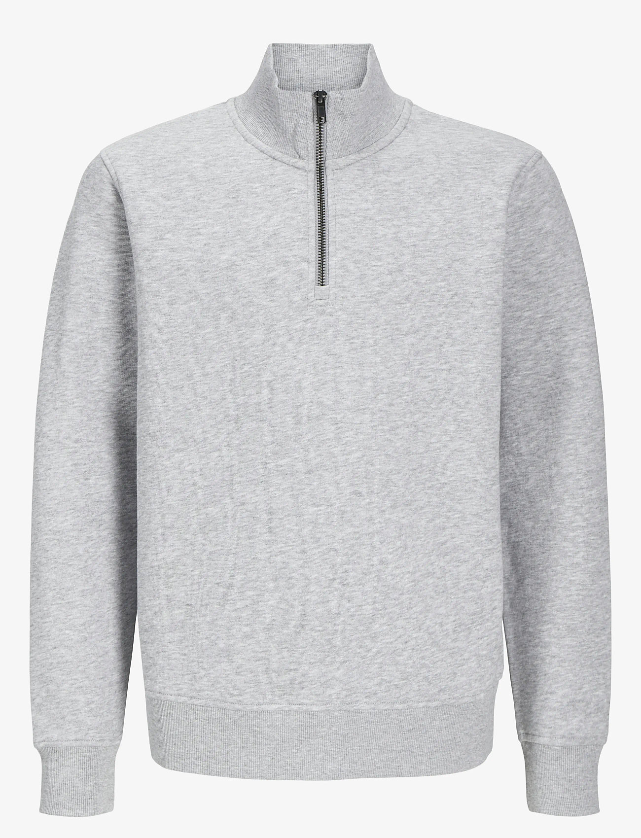 Jack & Jones - JJEBRADLEY SWEAT HALF ZIP NOOS JNR - sweatshirts - light grey melange - 0