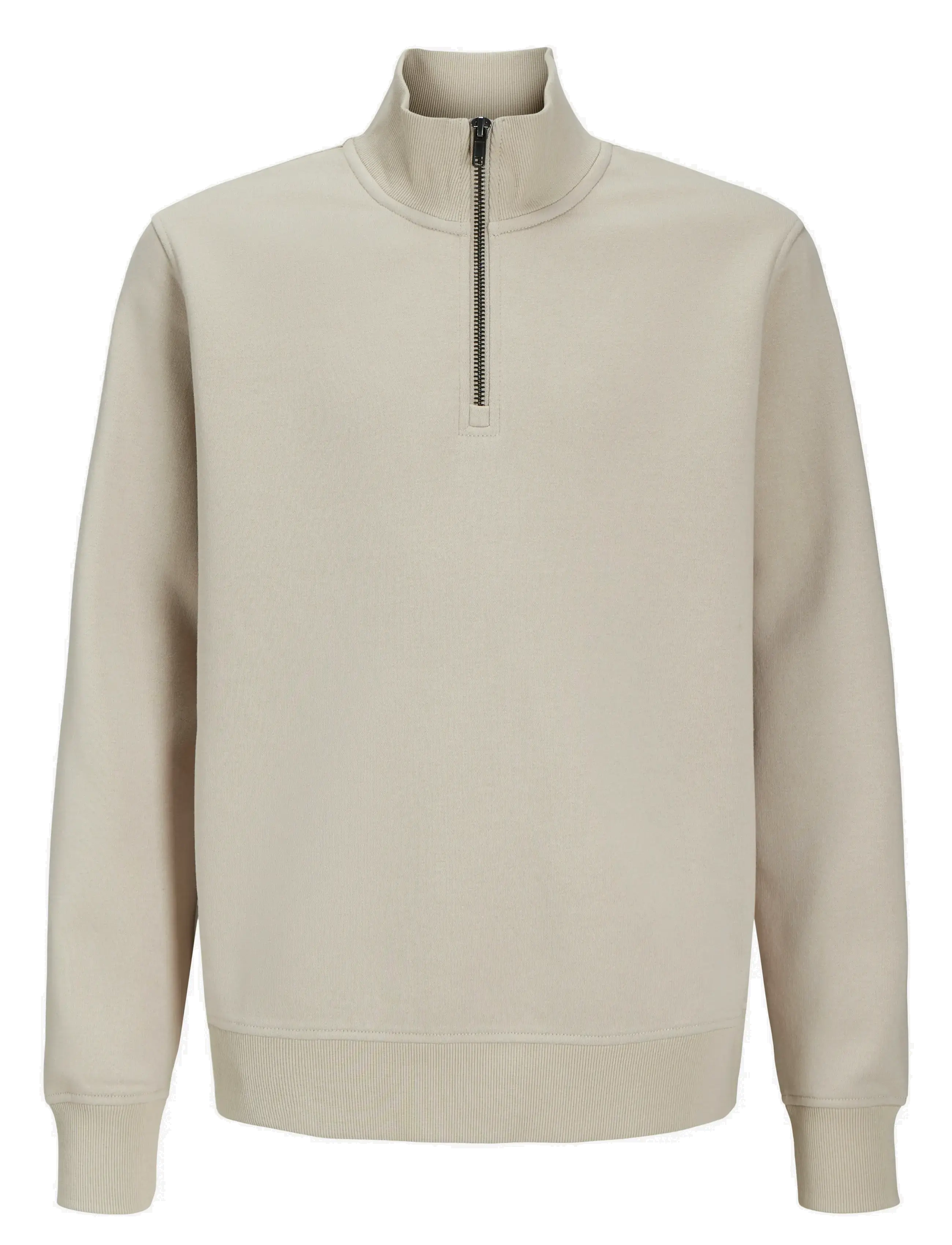 Jack & Jones JJEBRADLEY SWEAT HALF ZIP NOOS JNR - Oberteile - MOONBEAM / cream