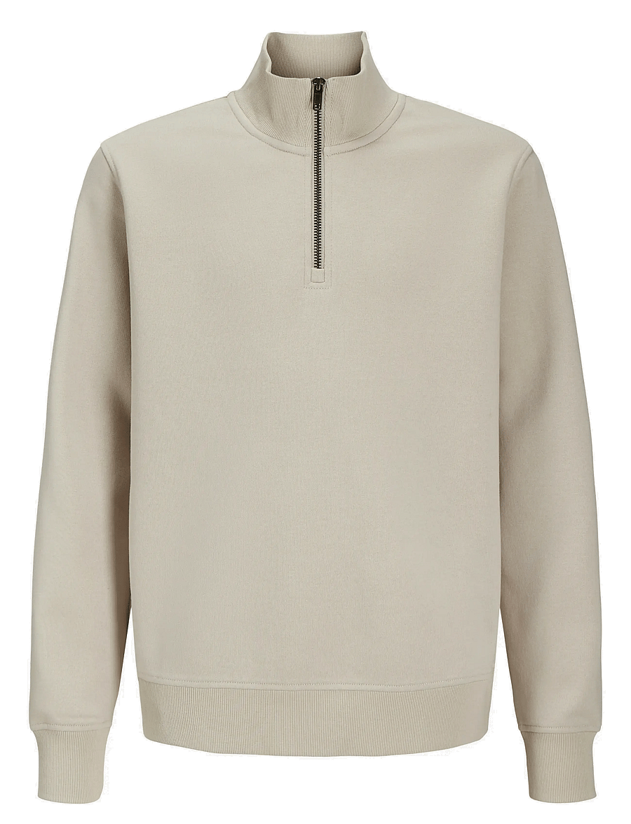 Jack & Jones - JJEBRADLEY SWEAT HALF ZIP NOOS JNR - sweatshirts - moonbeam - 1