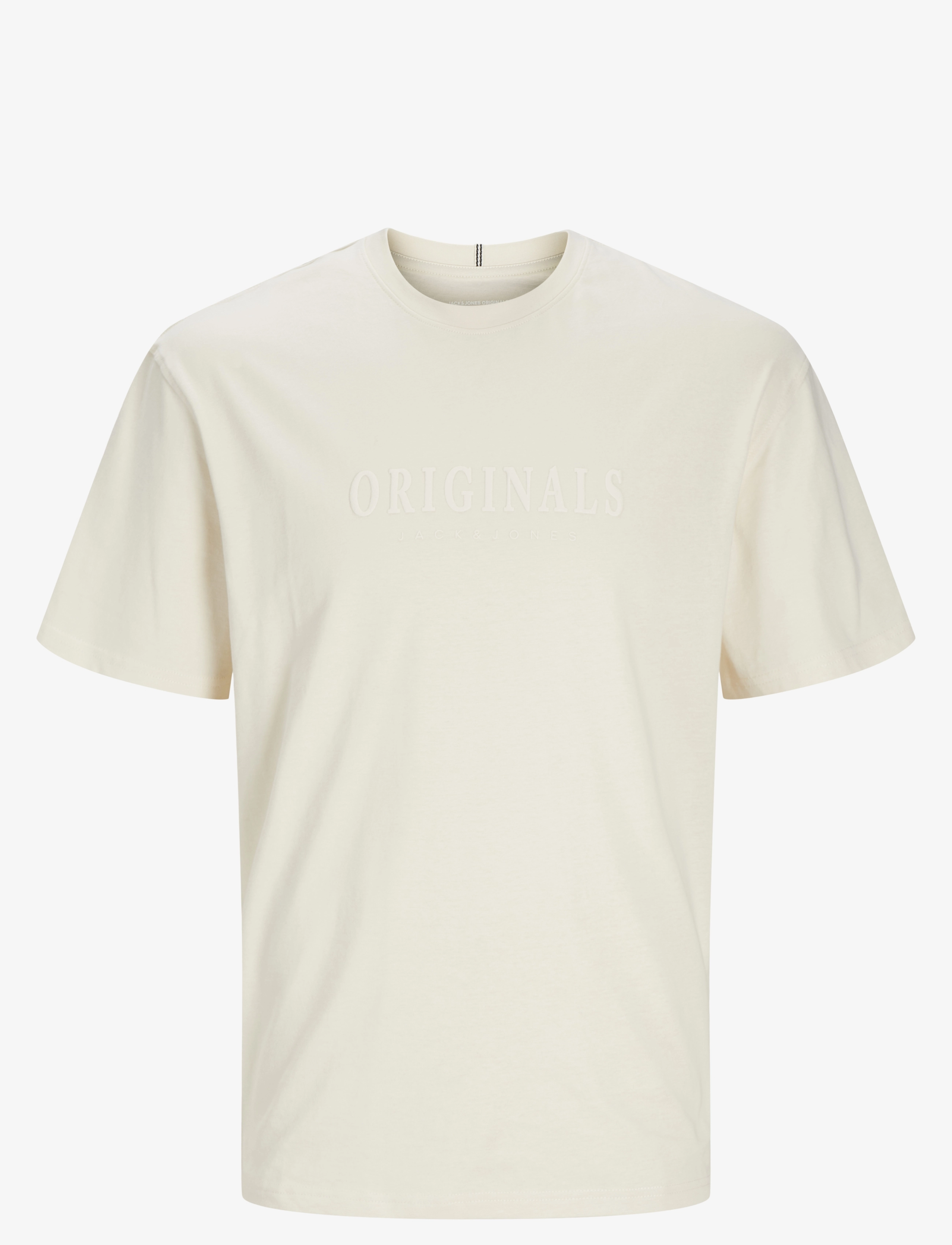 Jack & Jones JORFREDERIKSBERG TEE SS CREW  NOOS JNR - Overdele - ANTIQUE WHITE / cream